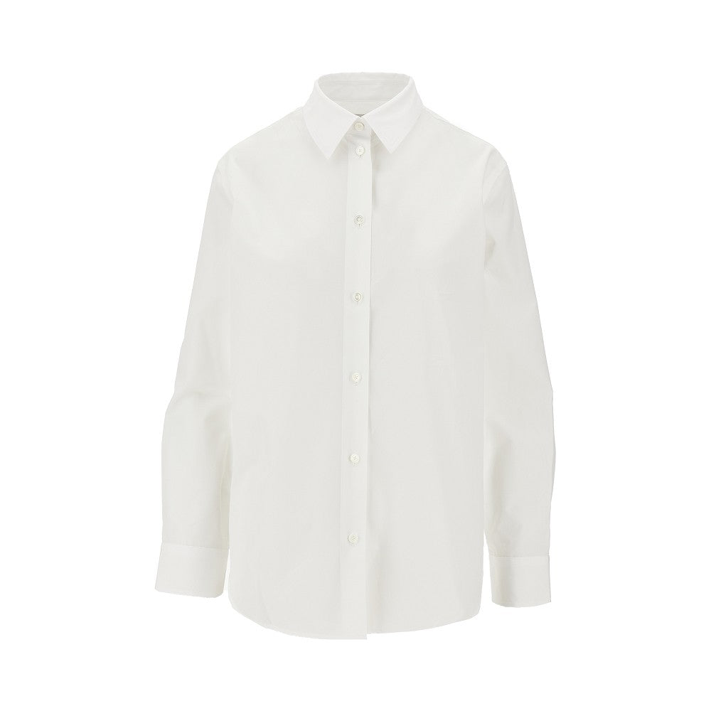 poplin shirt with ekd embroidery