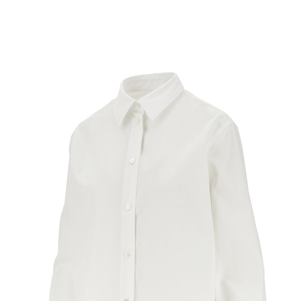 poplin shirt with ekd embroidery