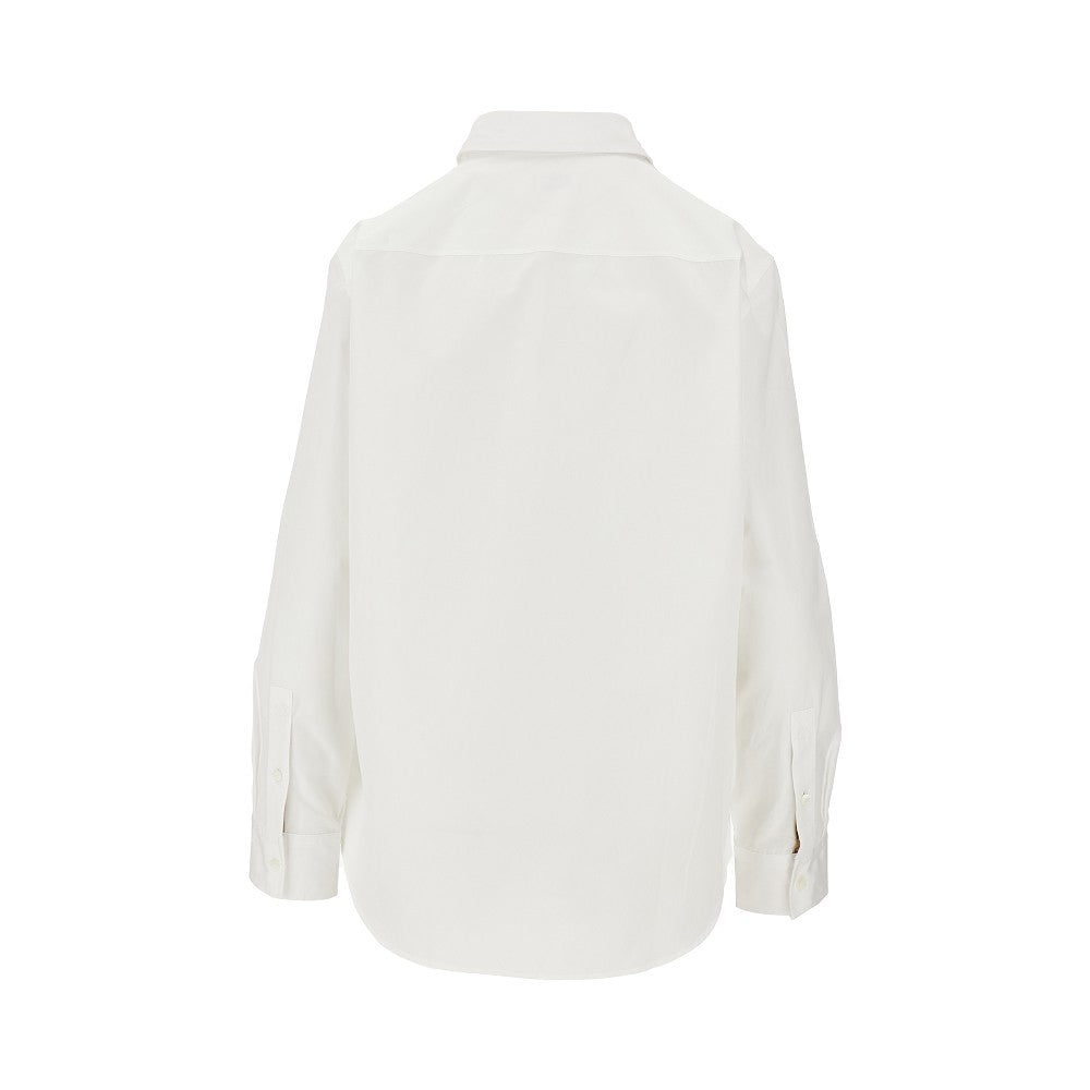 poplin shirt with ekd embroidery