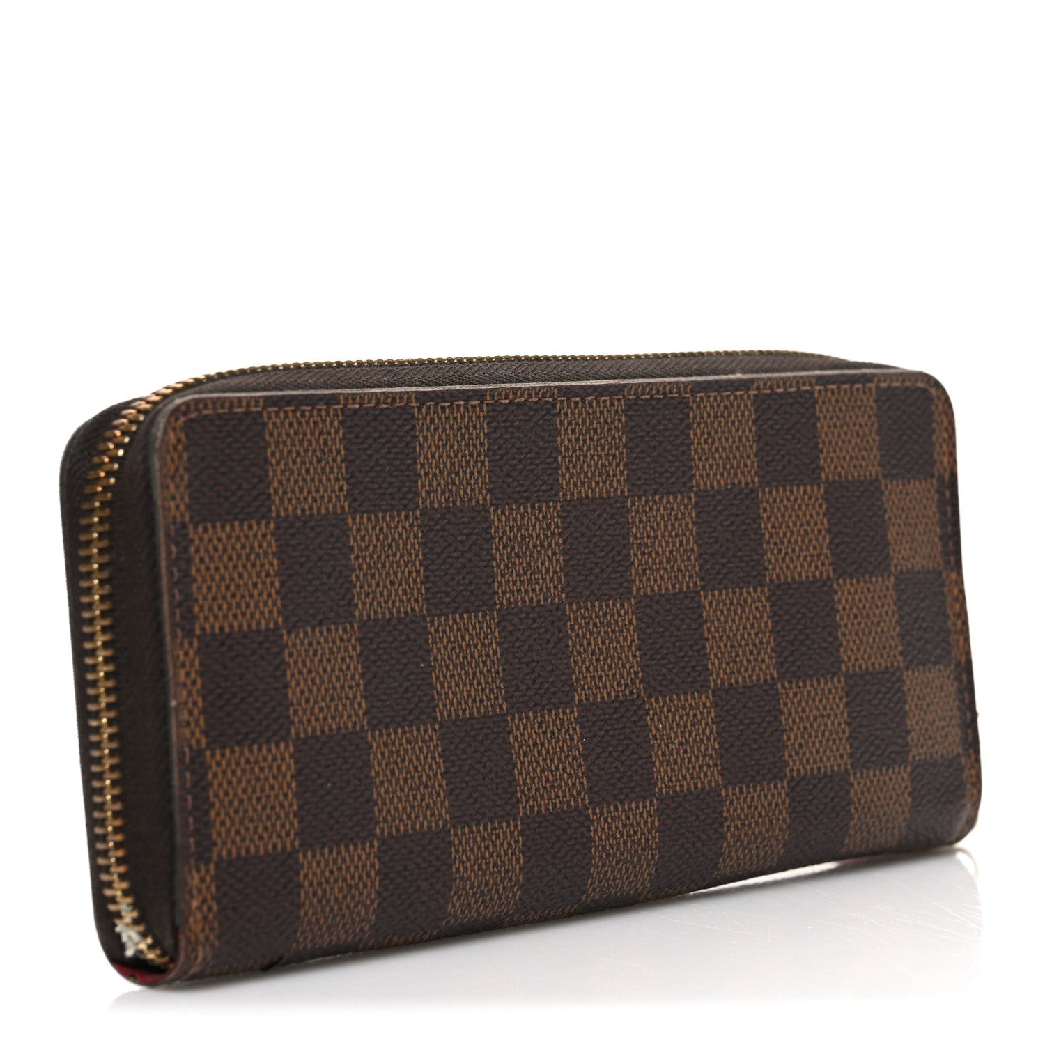 Damier Ebene Clemence Wallet Cherry