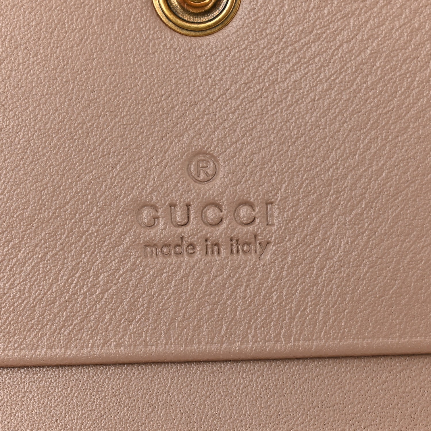 Calfskin Matelasse GG Marmont Card Case Wallet Porcelain Rose