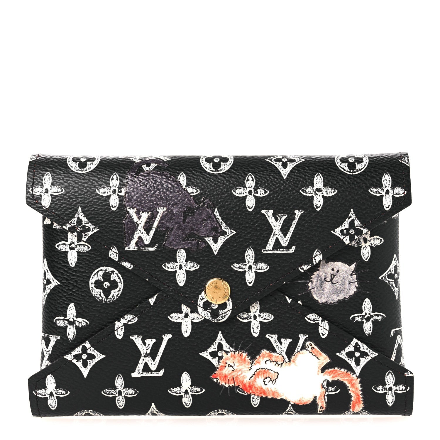Catogram Medium Kirigami Pochette Black