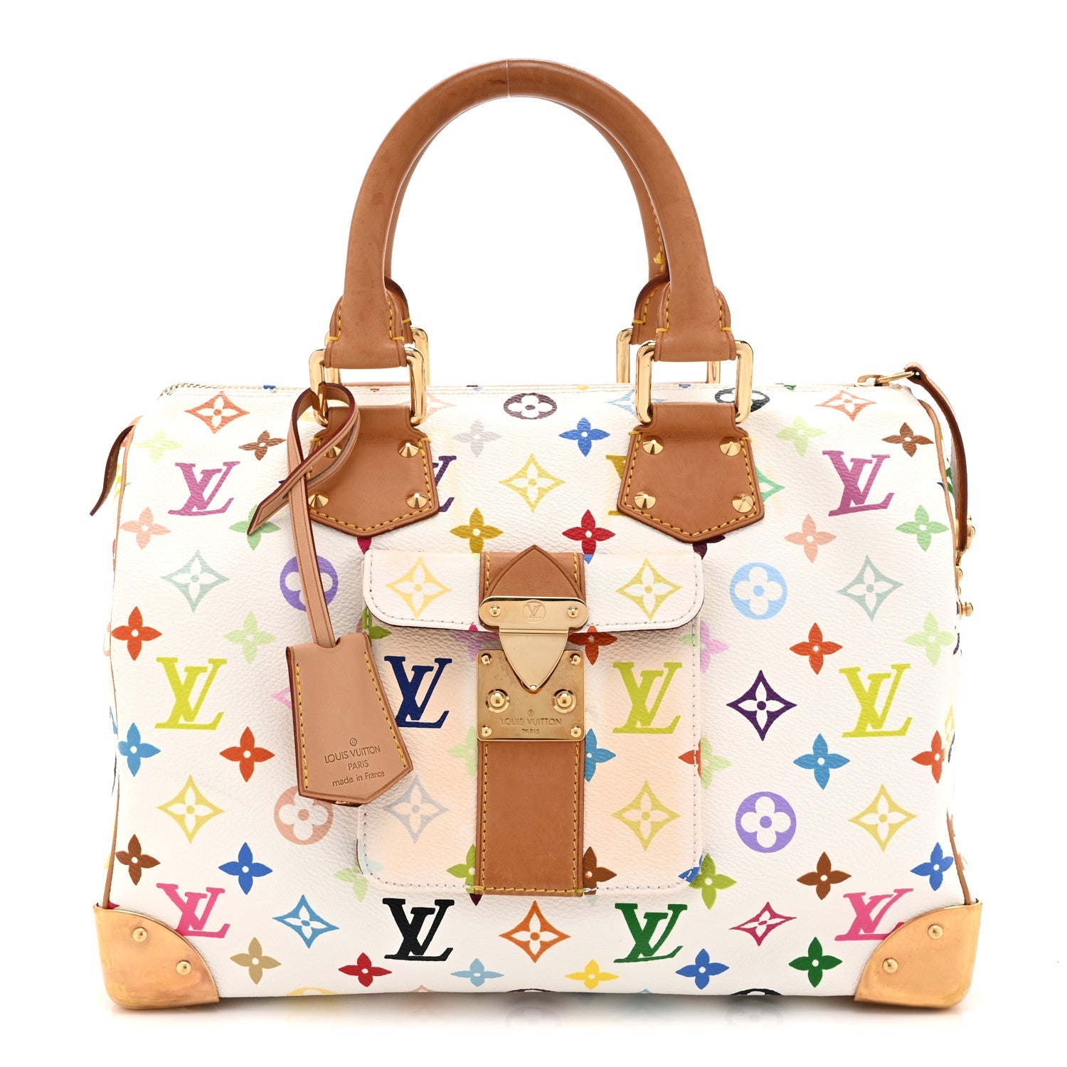 Monogram Multicolor Speedy 30 White