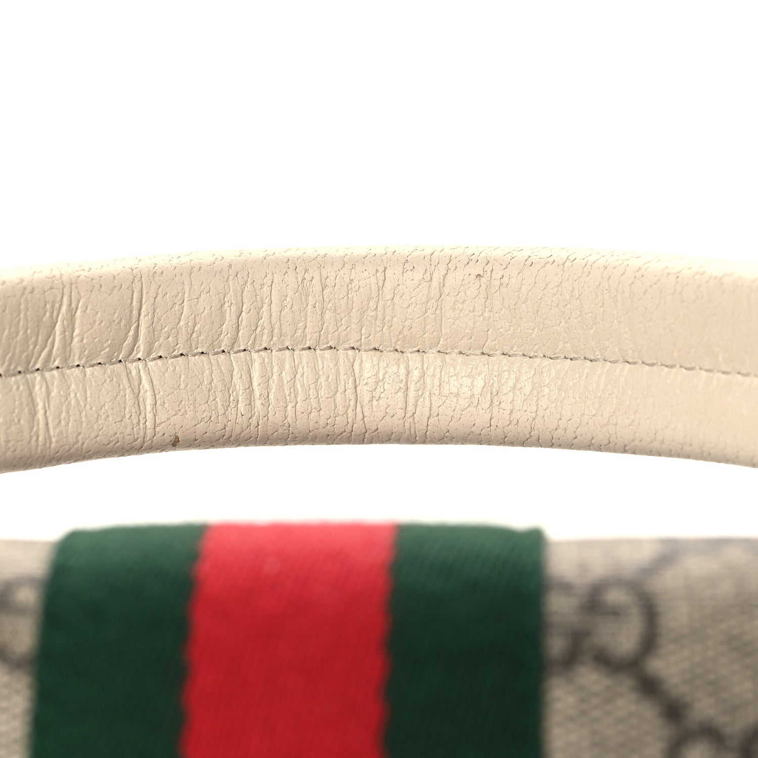 GG Supreme Monogram Small Queen Margaret Top Handle Bag White