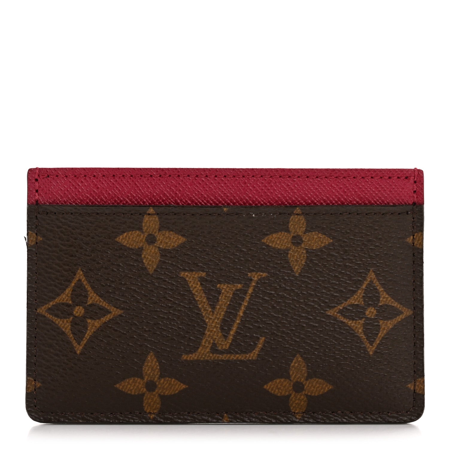 Monogram Card Holder Fuchsia