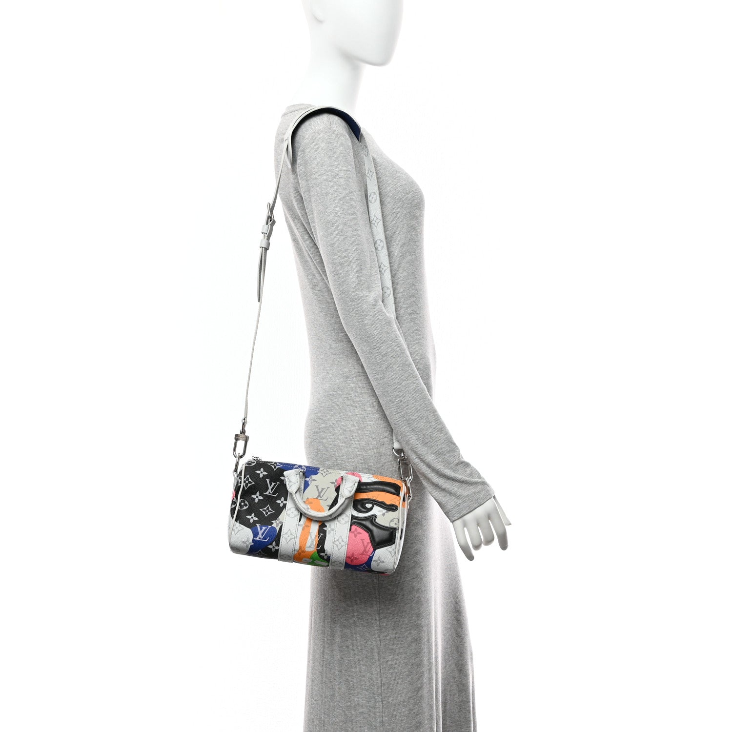 Monogram Calfskin Keepall Bandouliere 25 Multicolor