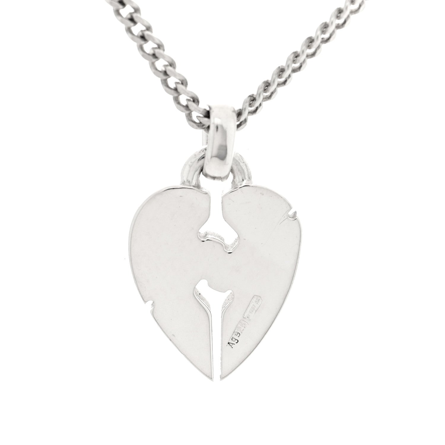 Sterling Silver Knot Heart Pendant Necklace