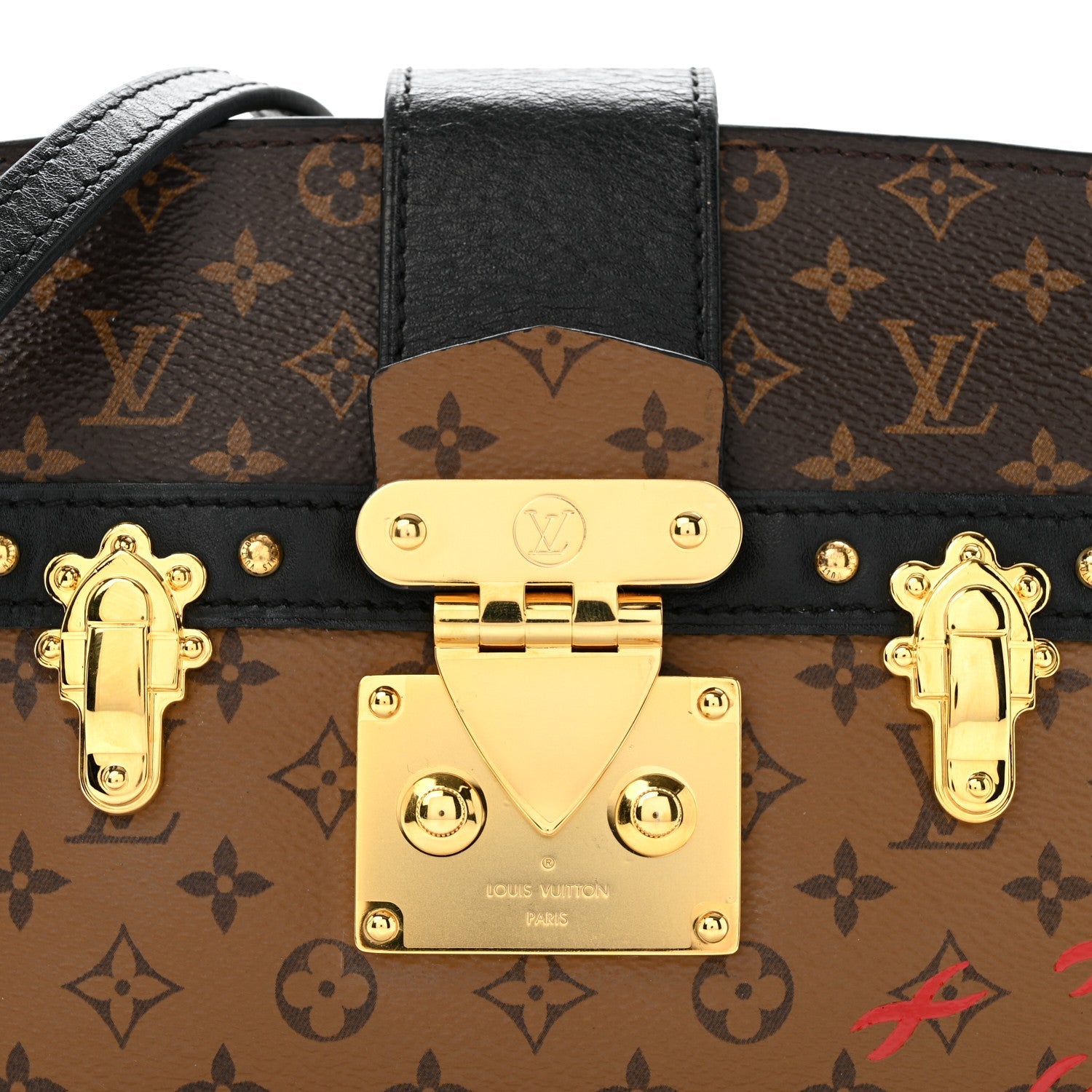 Reverse Monogram Trunk Clutch