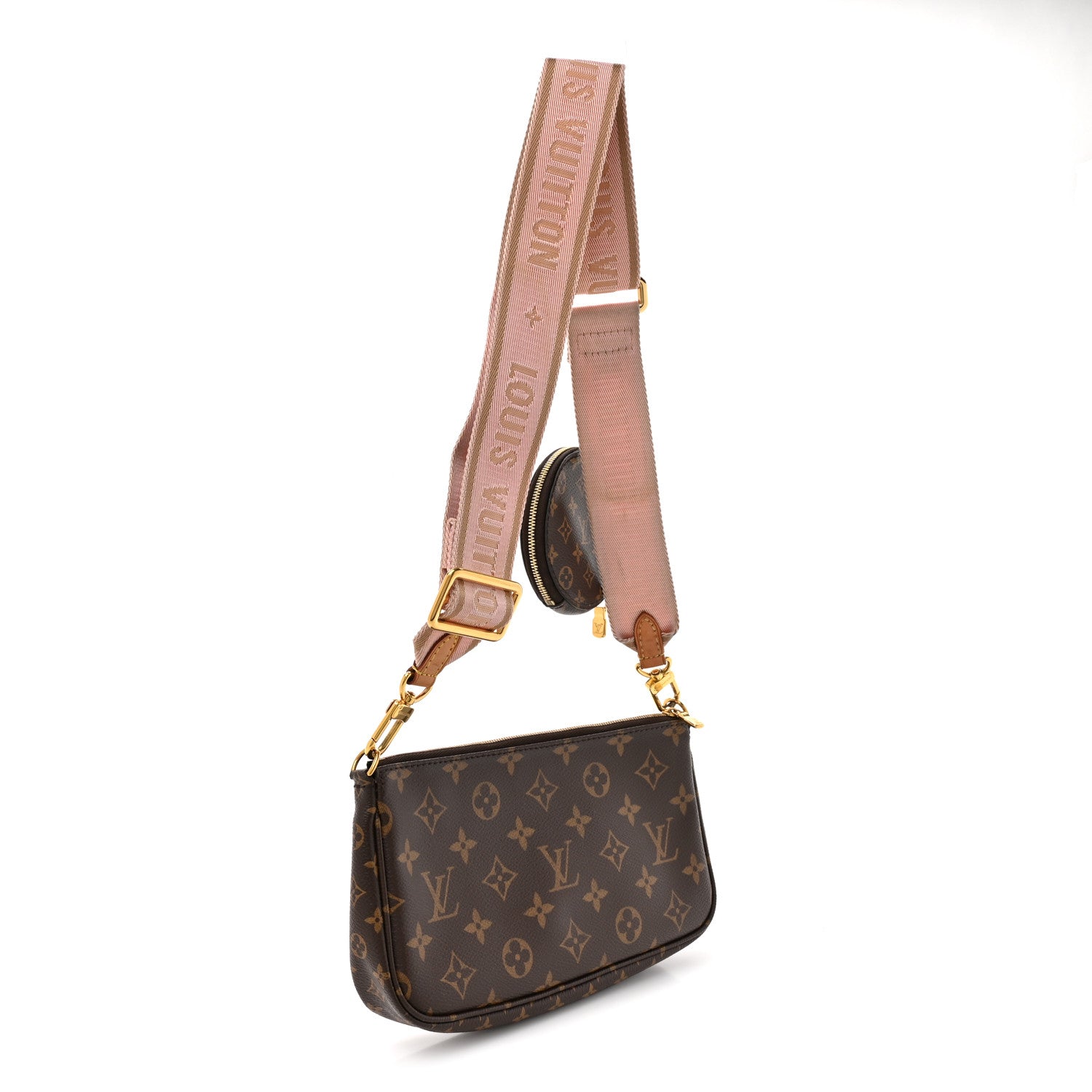 Monogram Multi Pochette Accessories Large Pochette Rose Clair
