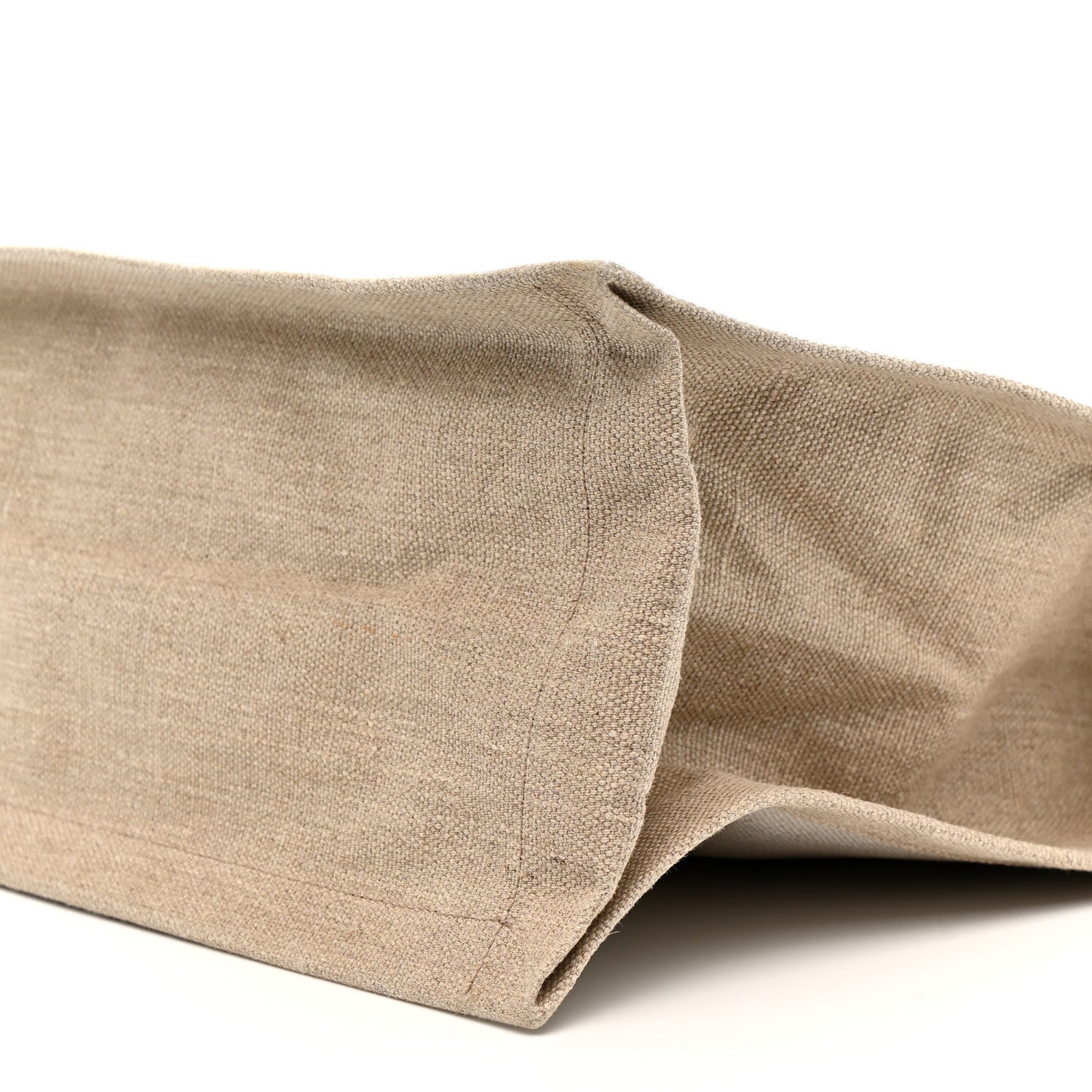 Linen Calfskin Rive Gauche Tote Optic White