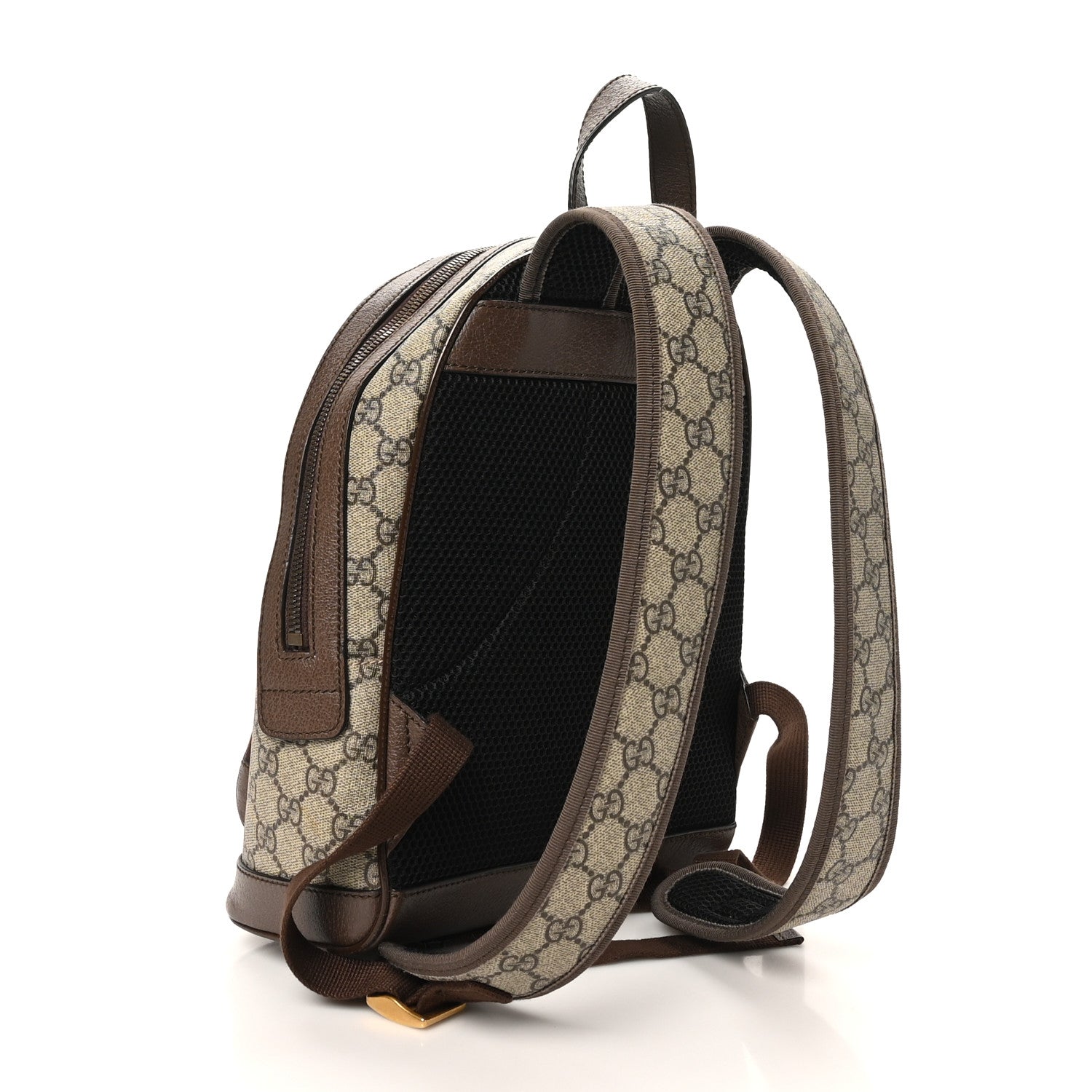 GG Supreme Monogram Calfskin Web Small Ophidia Day BackpacK Beige Ebony New Acero