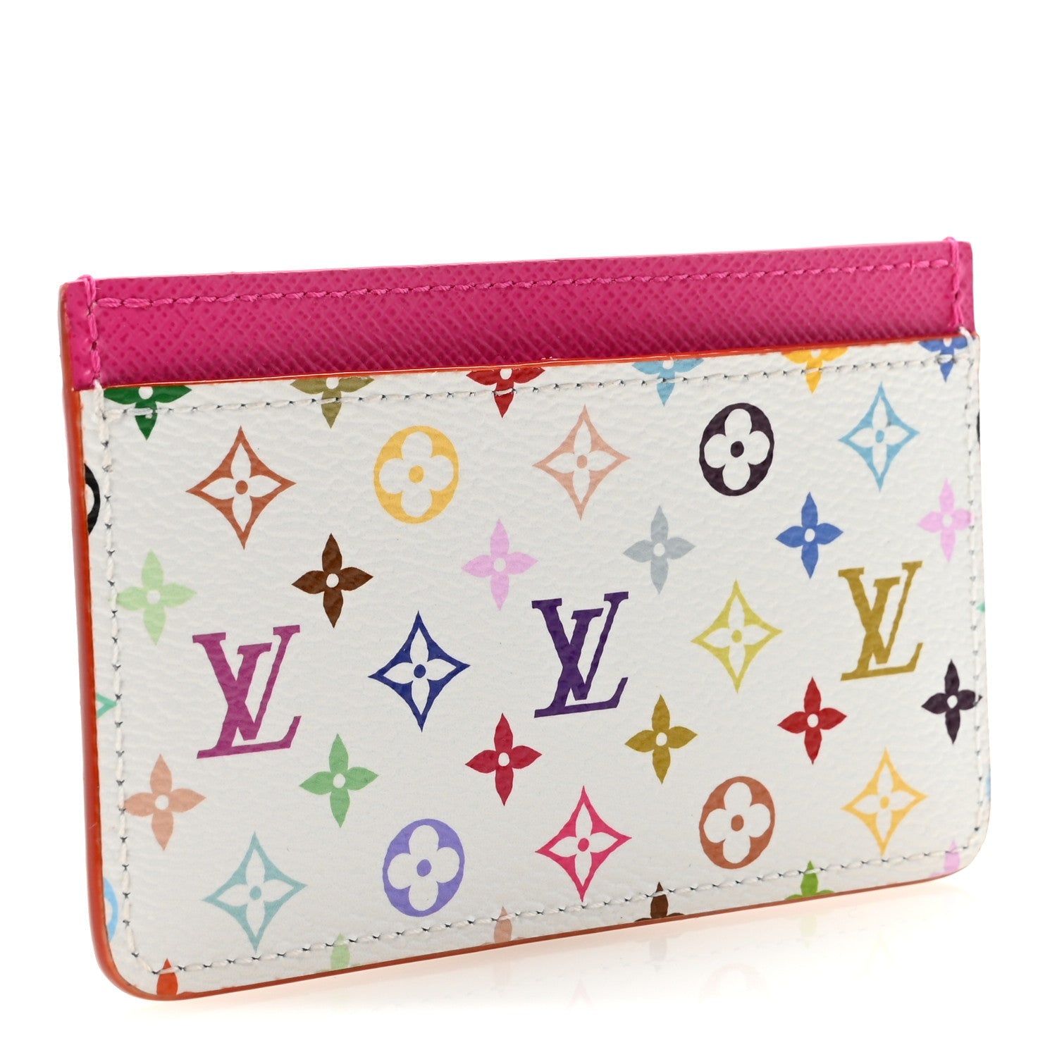 LV X TM Monogram Multicolor Card Holder Kawaii Pink