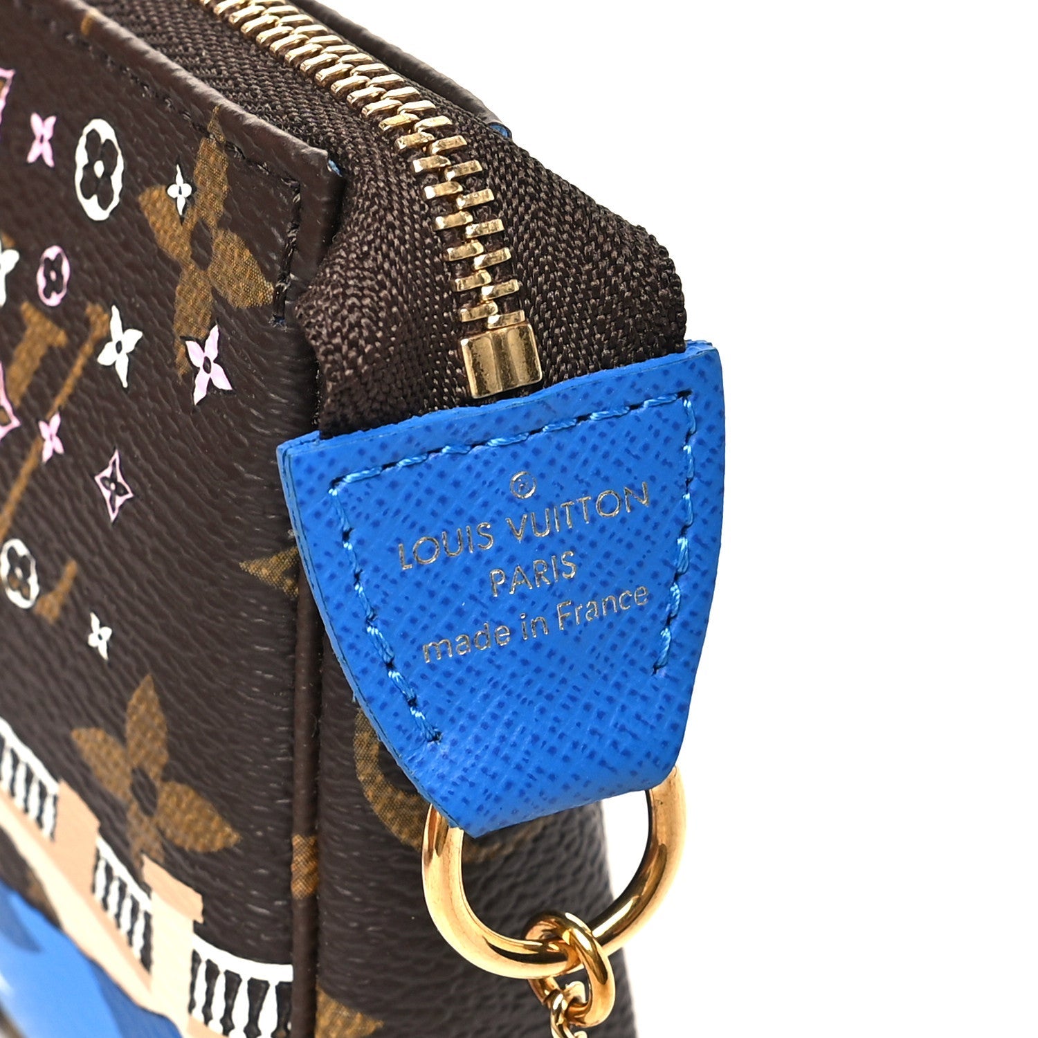 Monogram 2019 Christmas Animation Mini Venice Pochette Accessories Blue