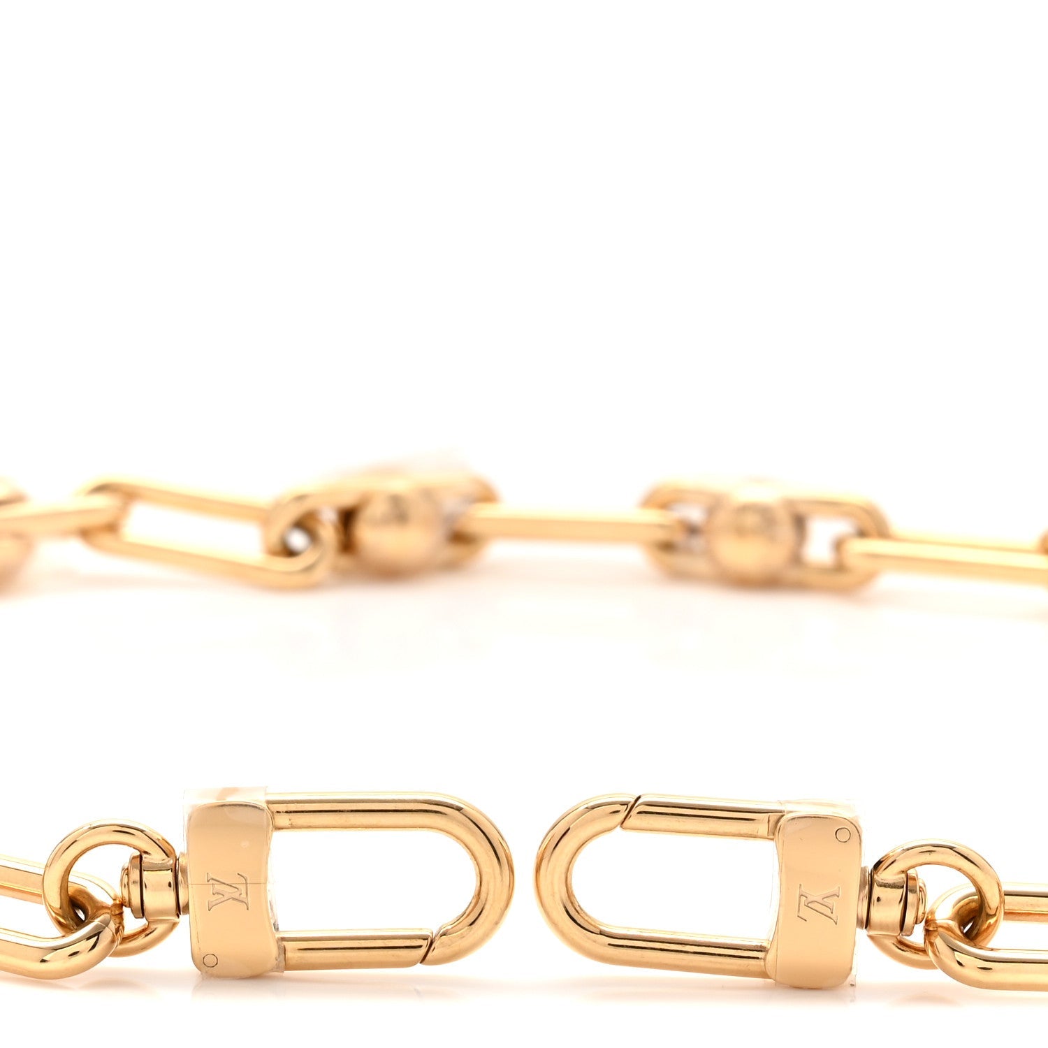 LV X TM Metal Pochette Accessories Chain Strap Gold