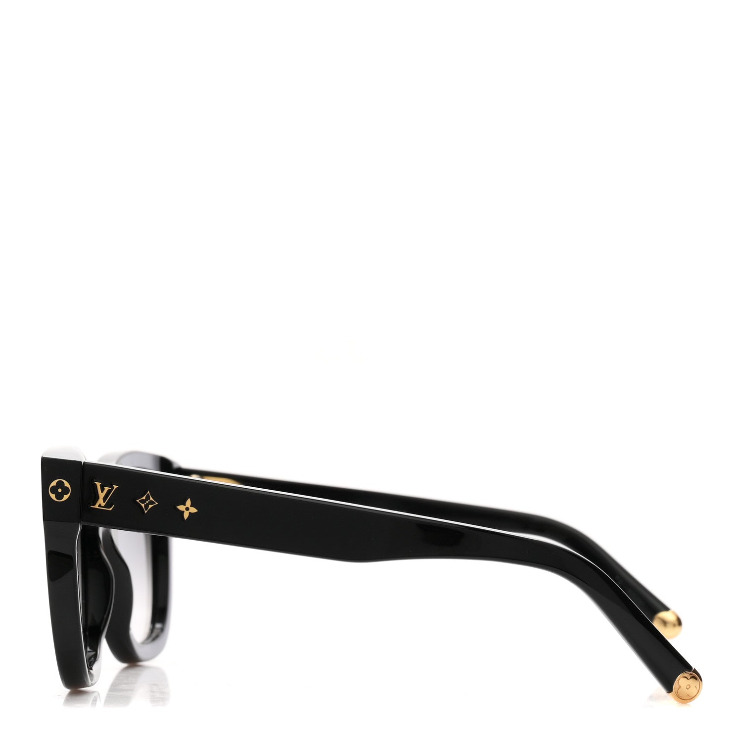 Acetate My Monogram Square Sunglasses Z1523W Black