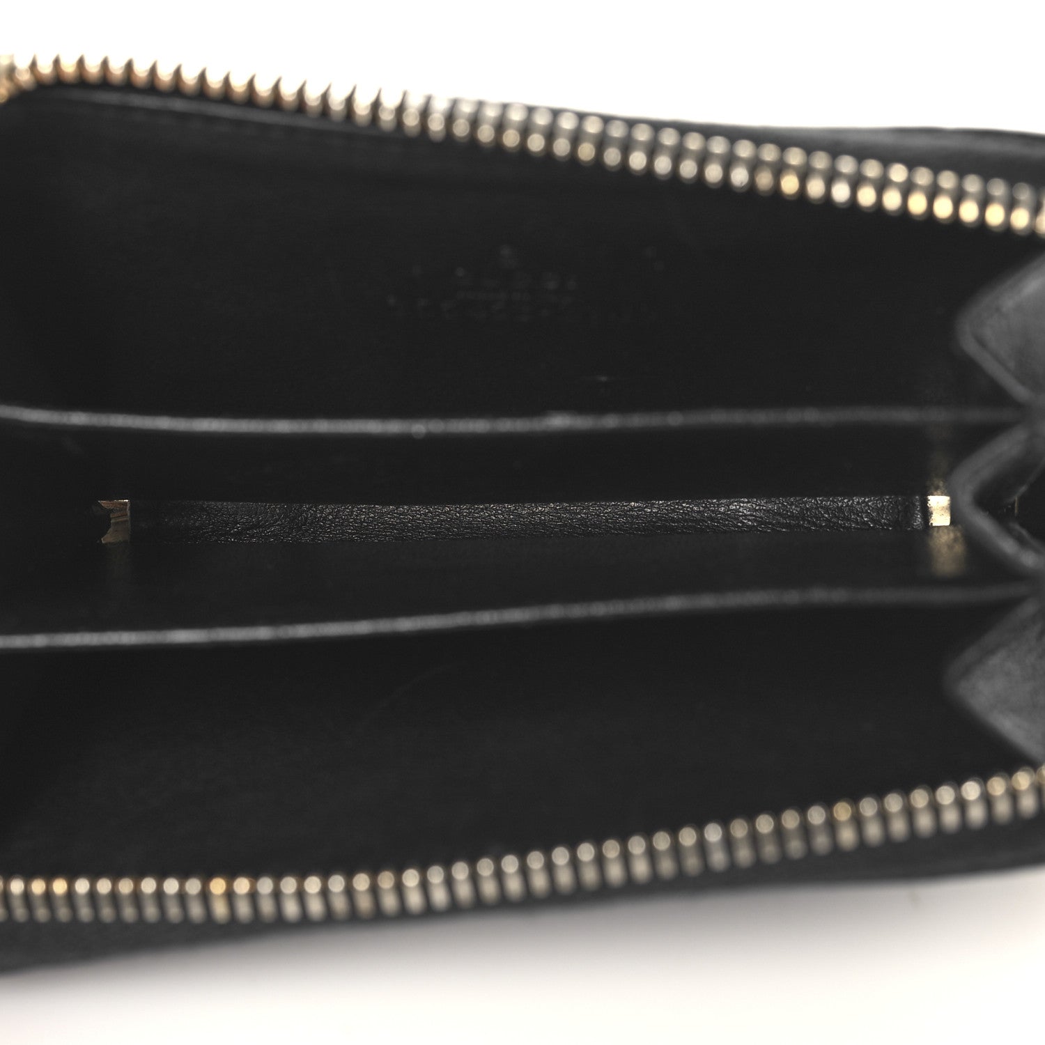 Guccissima Zip Around Card Case Black