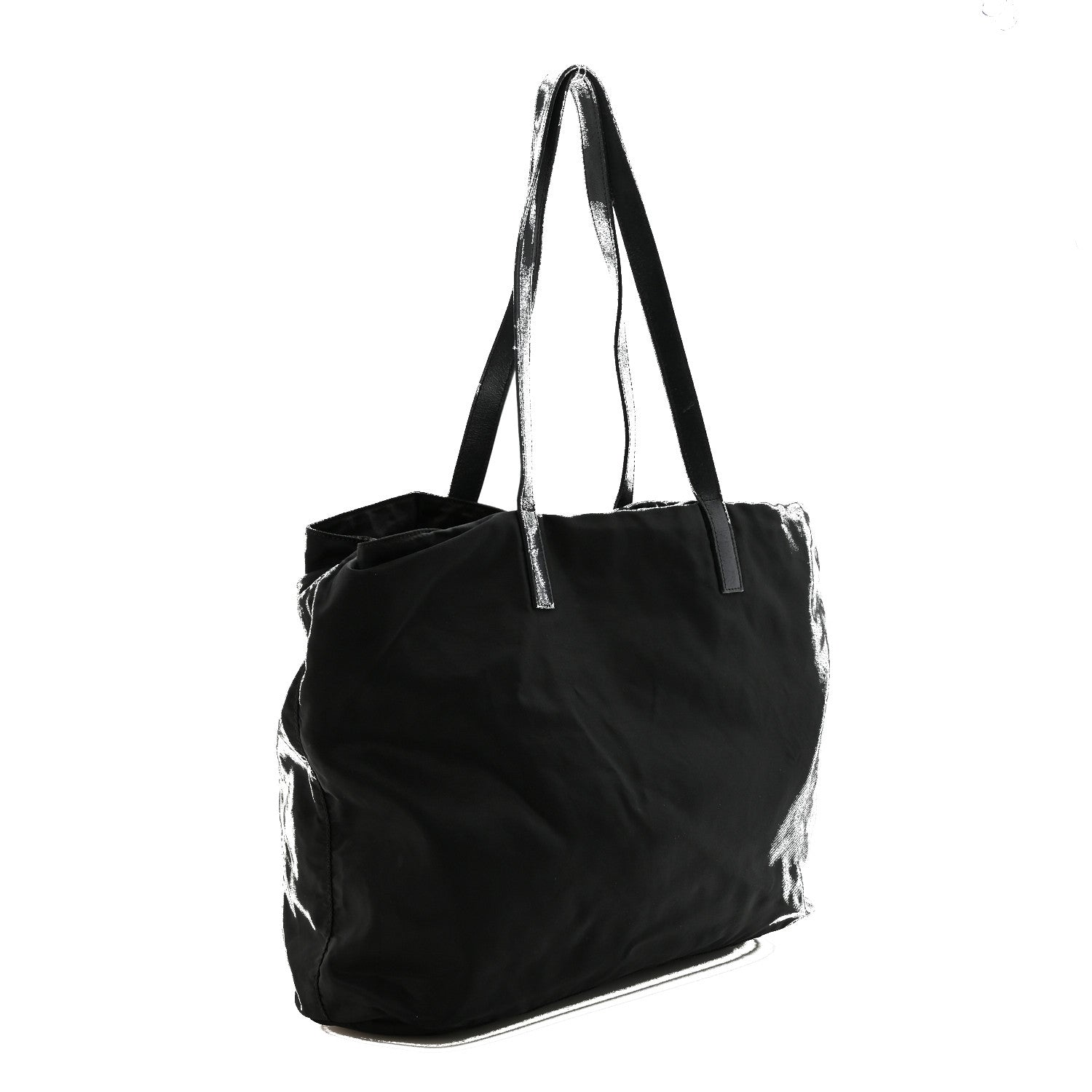 Tessuto Nylon Shopping Tote Black
