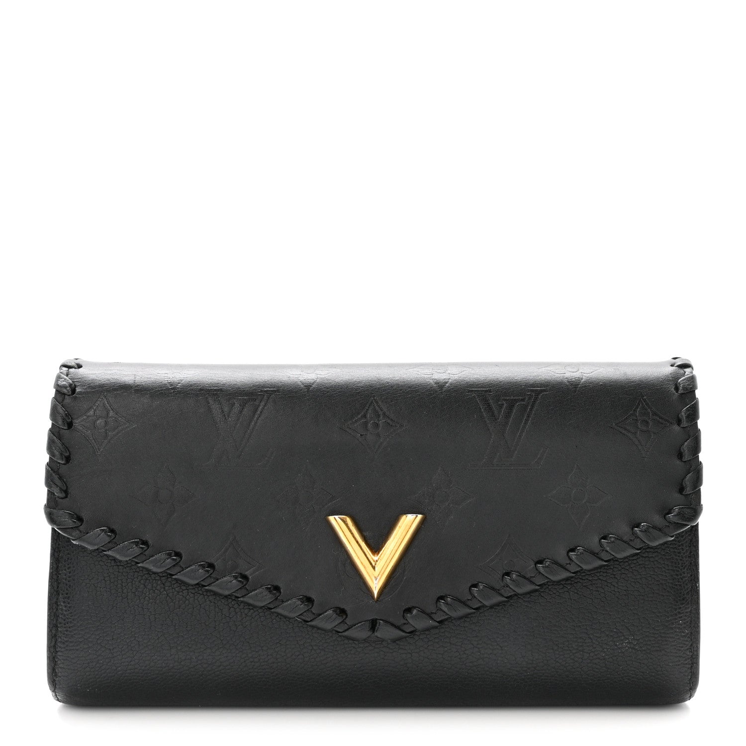 Monogram Cuir Plume Very Wallet Black