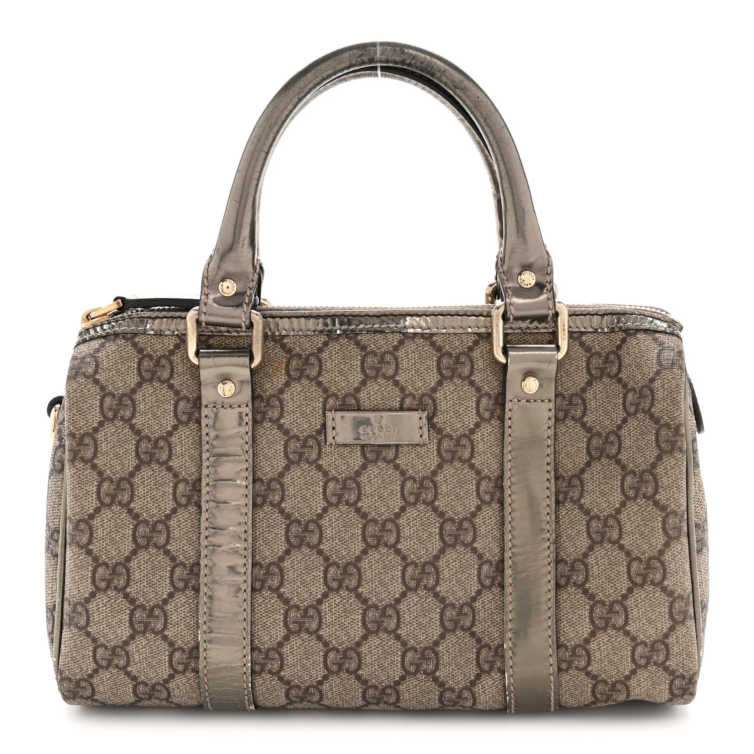 GG Plus Monogram Small Joy Boston Metallic