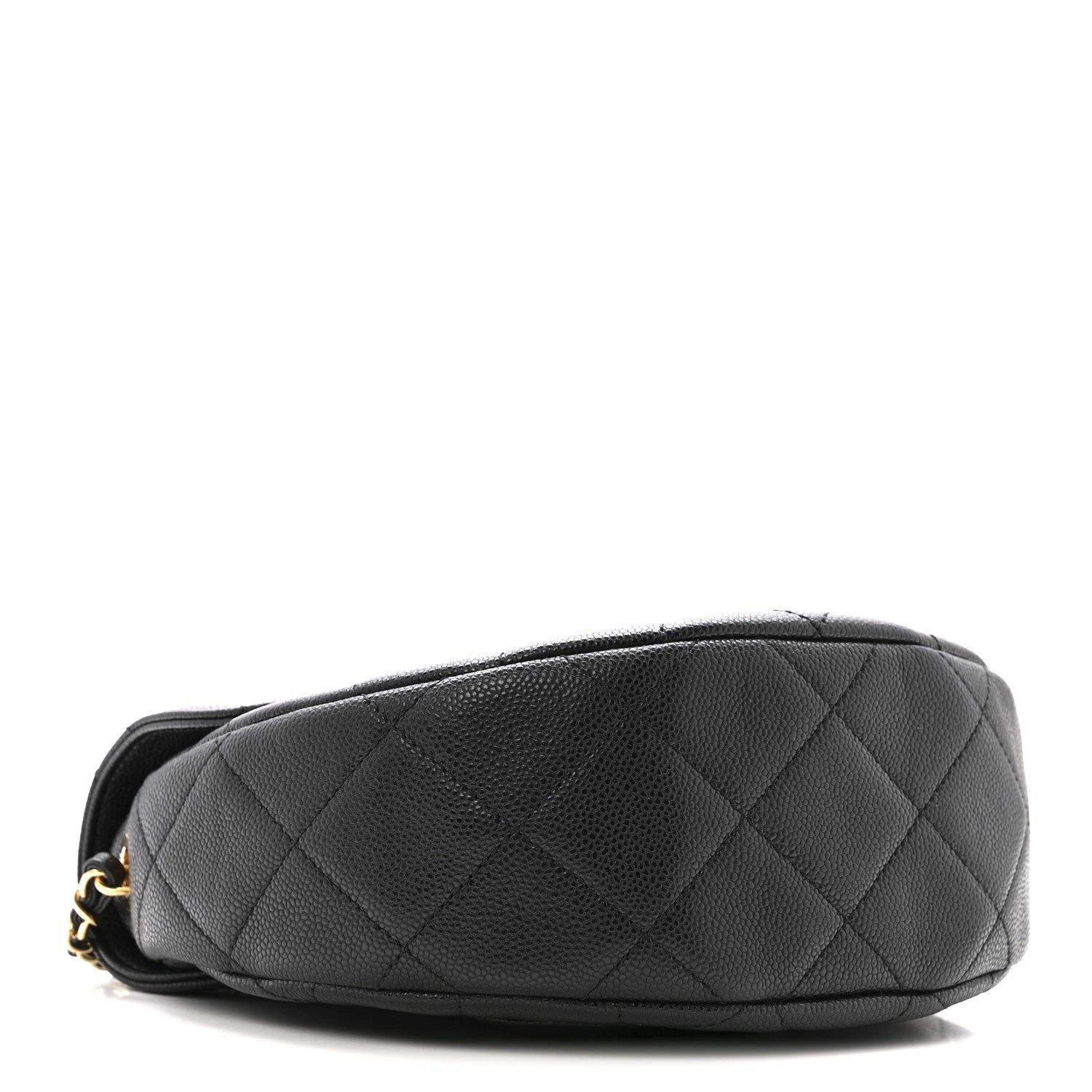 Caviar Quilted Small Messenger Flap Black