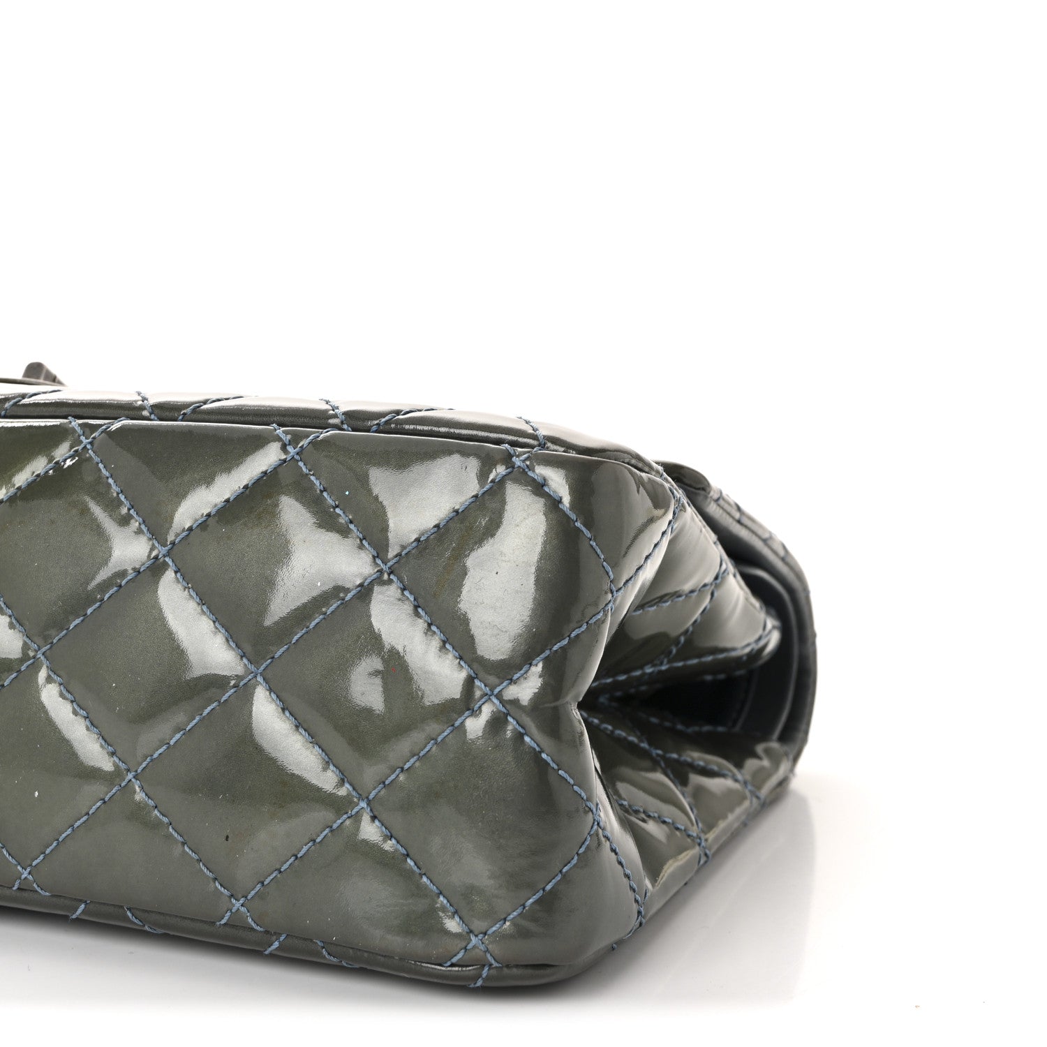 Patent Quilted 2.55 Reissue 226 Flap Blue