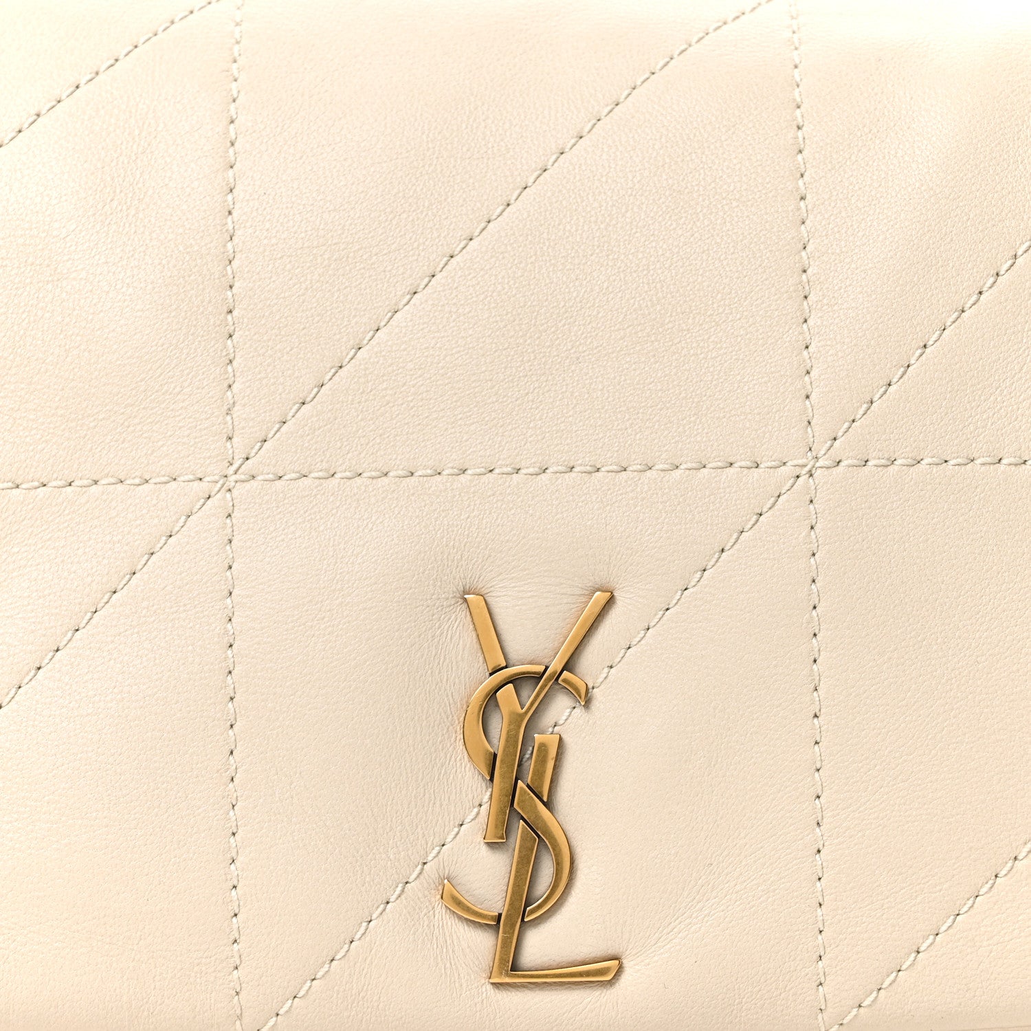 Lambskin Matelasse Monogram Mini Jamie 4.3 Crema Soft