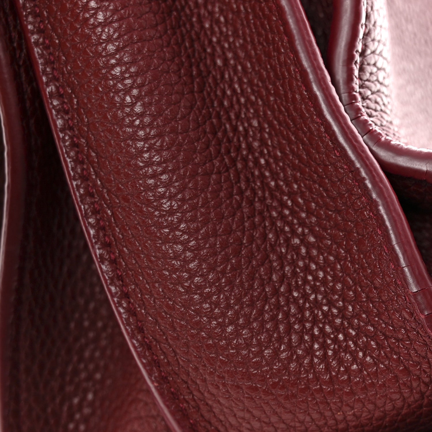 Grained Calfskin Small Supple Sac De Jour Dark Pallisandre