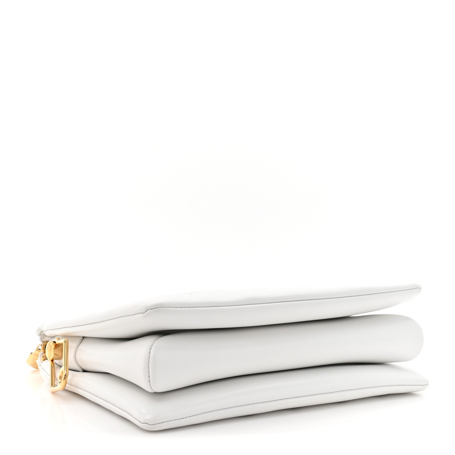 LV x TM Lambskin Embossed Monogram Coussin PM White Multicolor