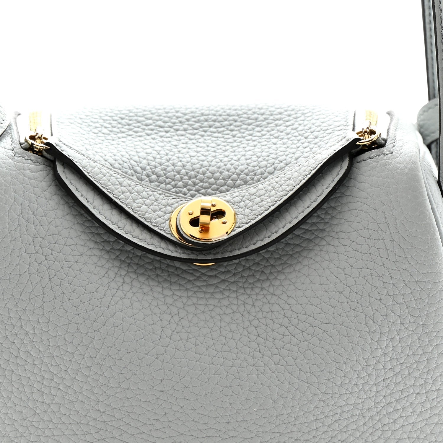 Taurillon Clemence Mini Lindy 20 Bleu Pale