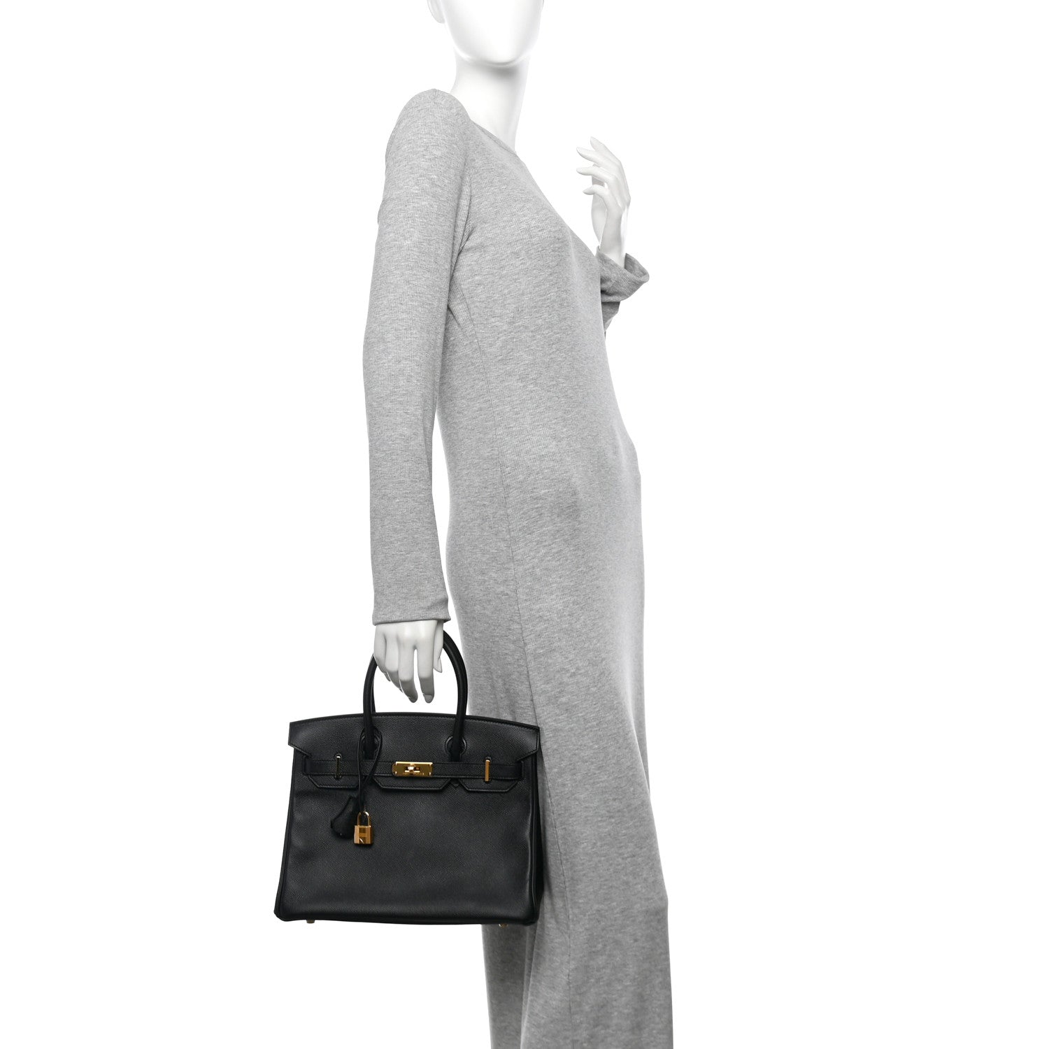 Epsom Birkin 30 Black