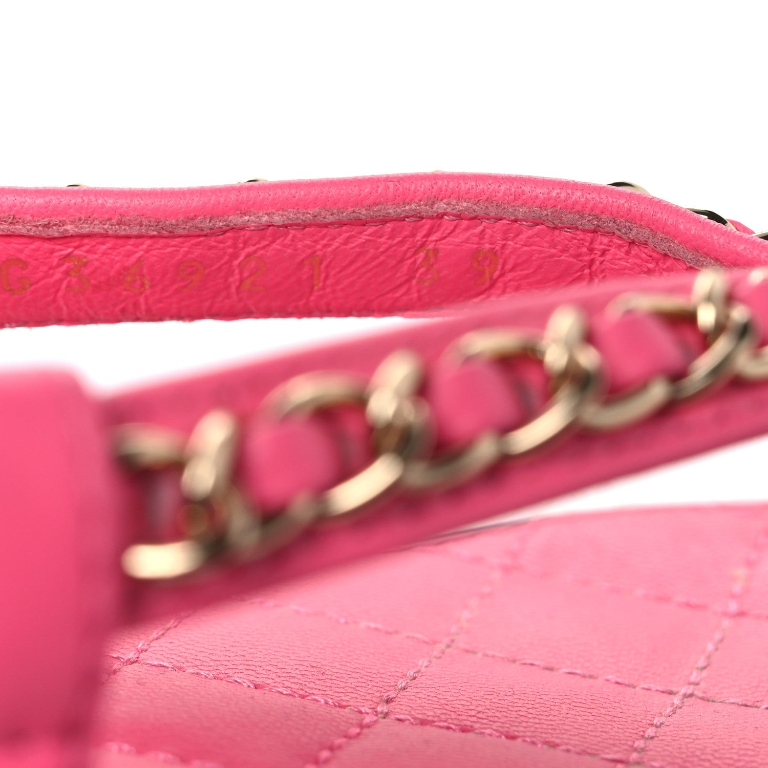Lambskin Chain CC Thong Espadrille Sandals 39 Pink