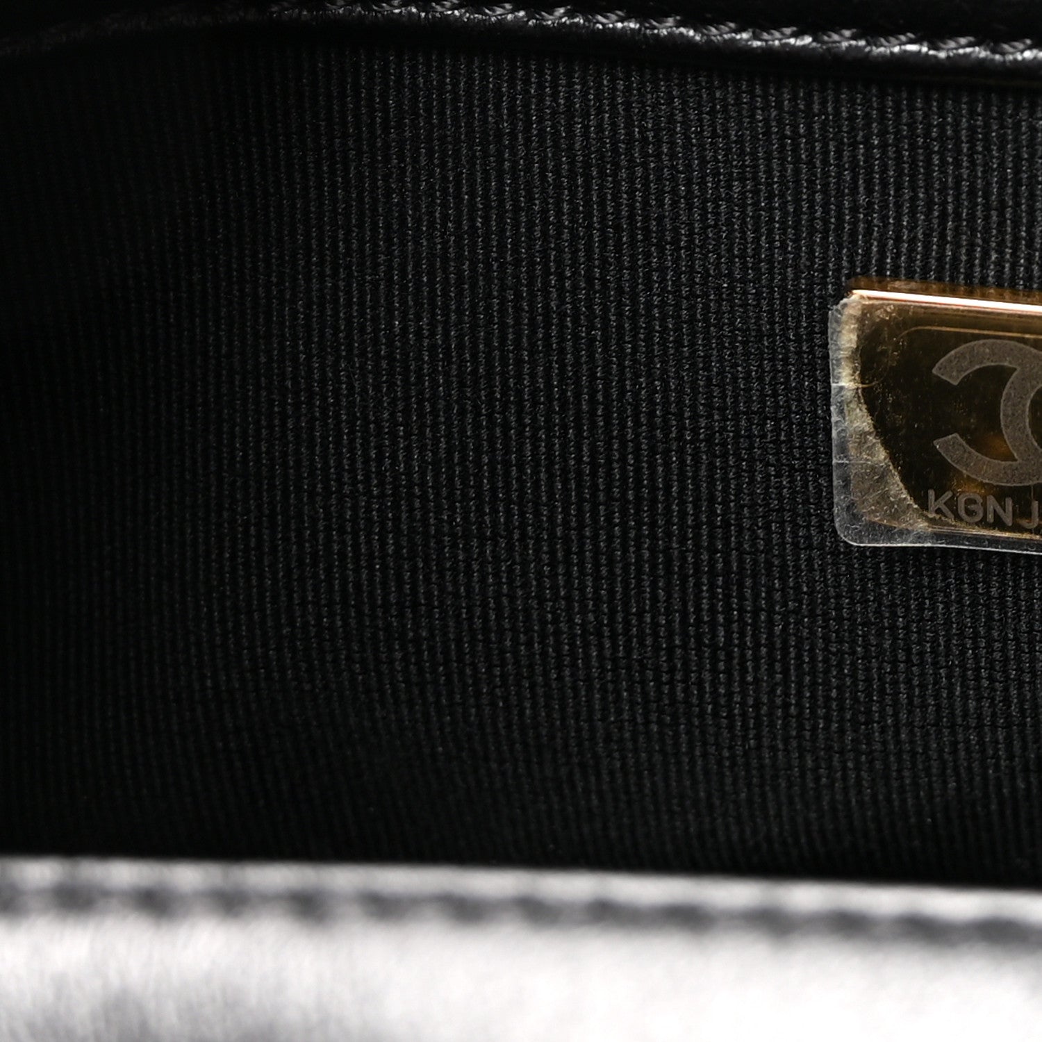 Lambskin Quilted Braided CC Mini Flap Black