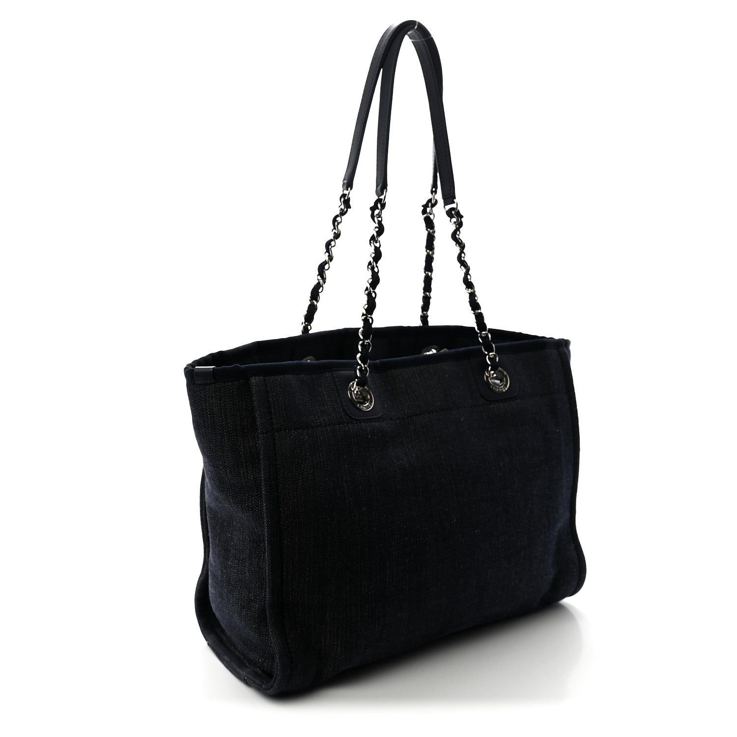 Denim Small Deauville Tote Dark Blue