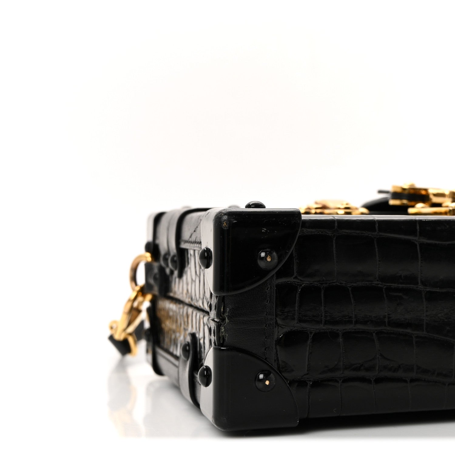 Crocodile Petite Malle Black