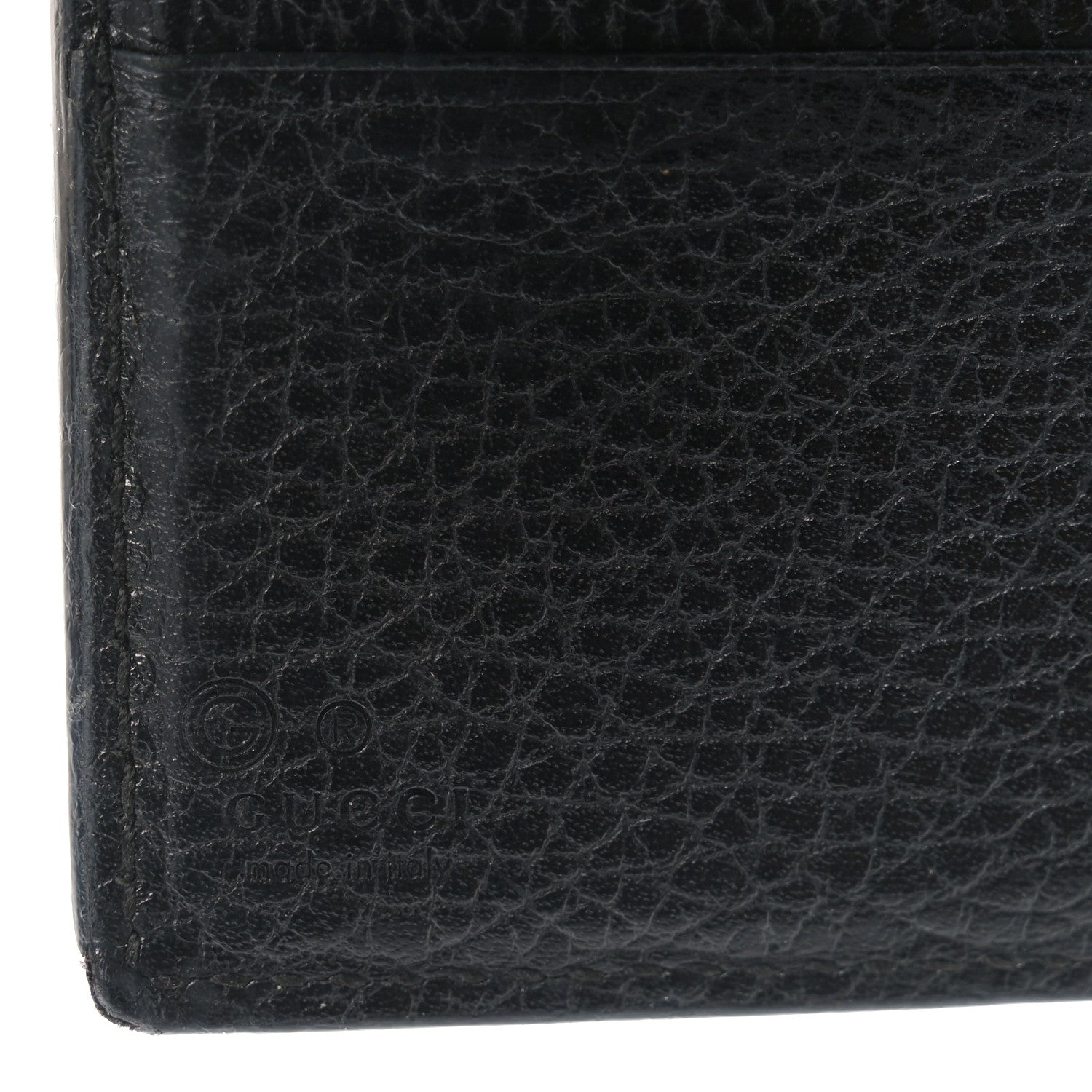 Dollar Calfskin Interlocking G French Wallet Black