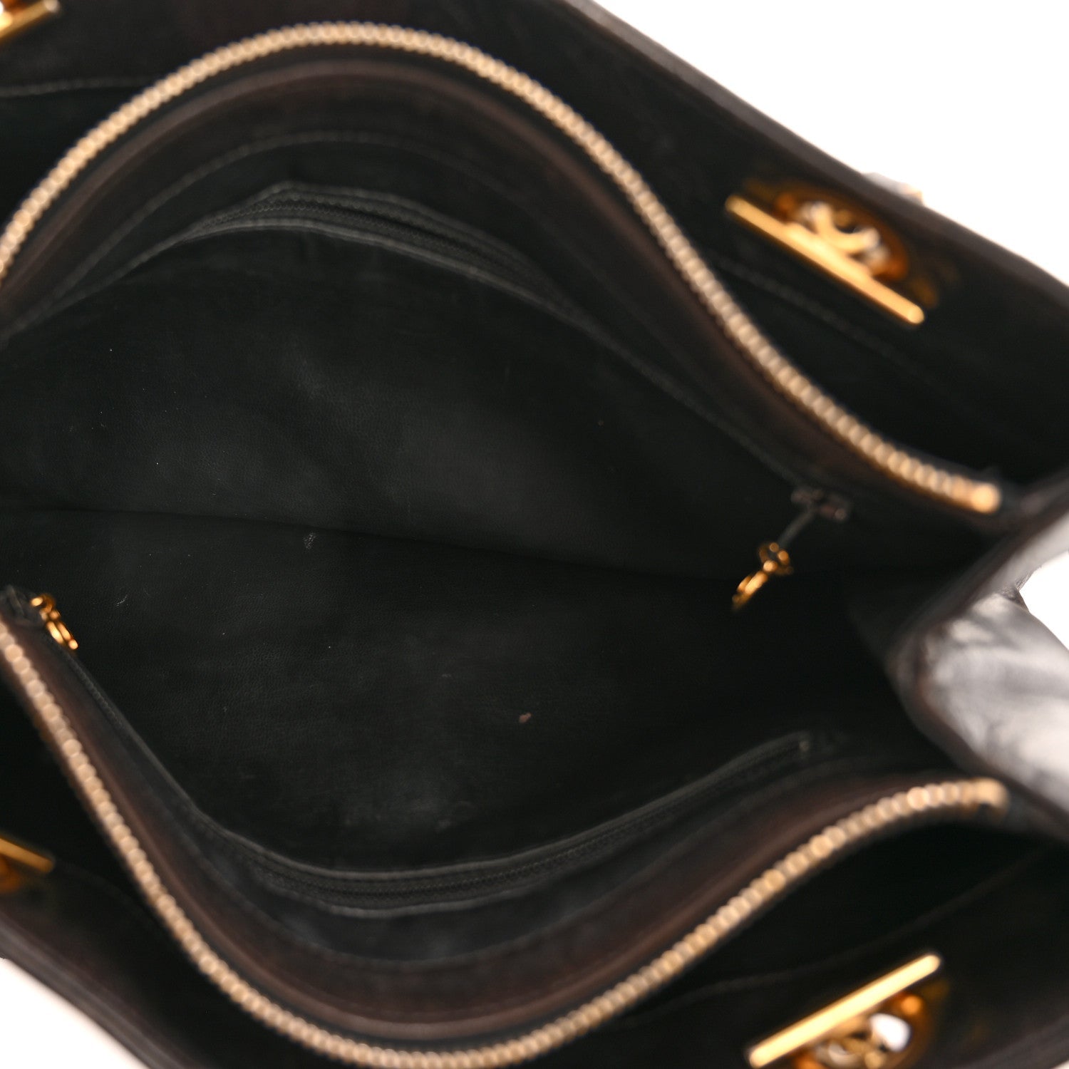 Lambskin Flap Shoulder Bag Black