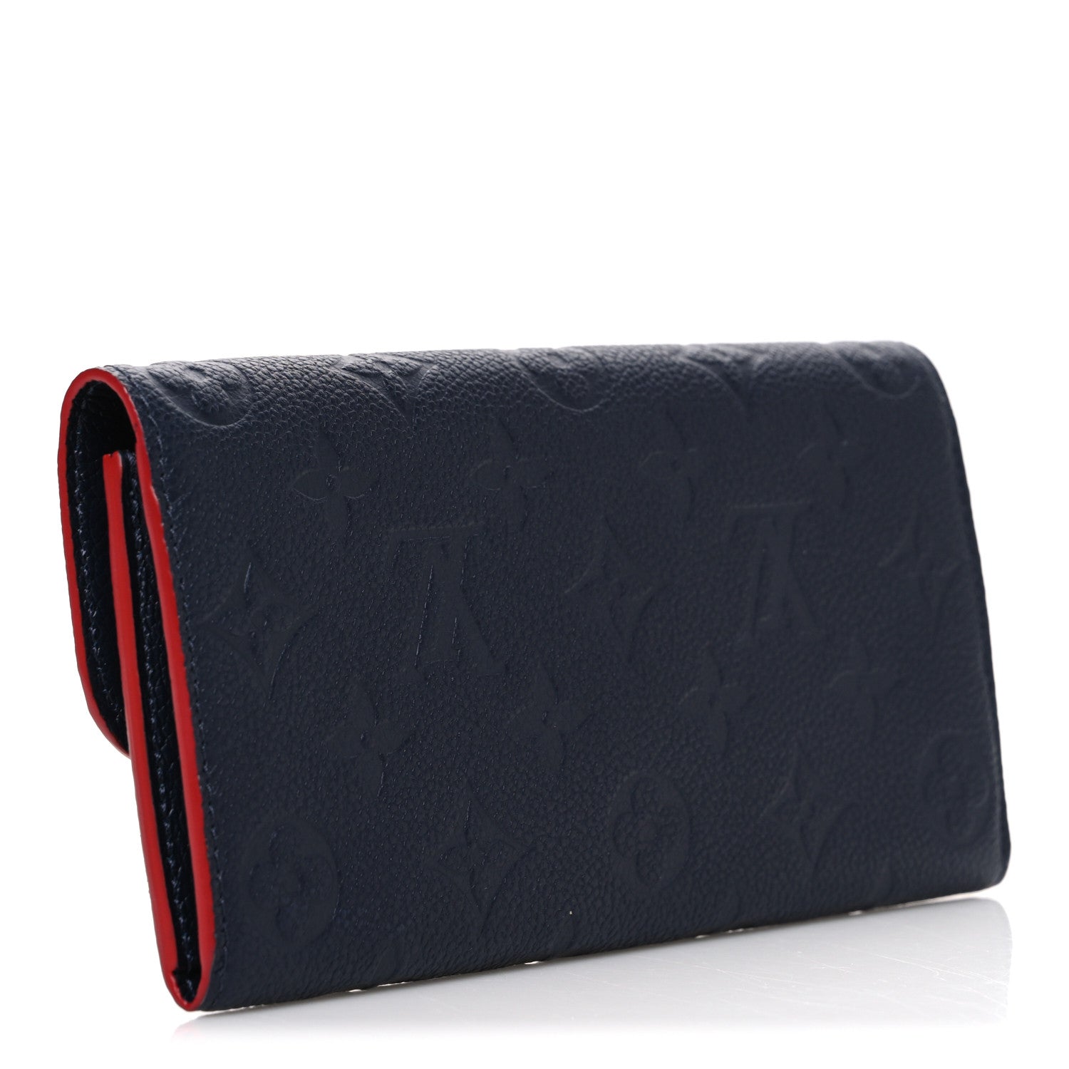 Empreinte Emilie Wallet Marine Rouge