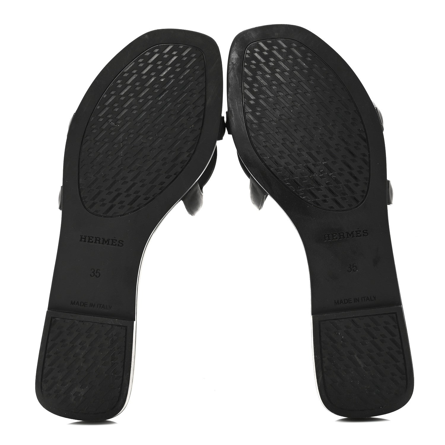 Rubber Aloha Sandals 35 Black