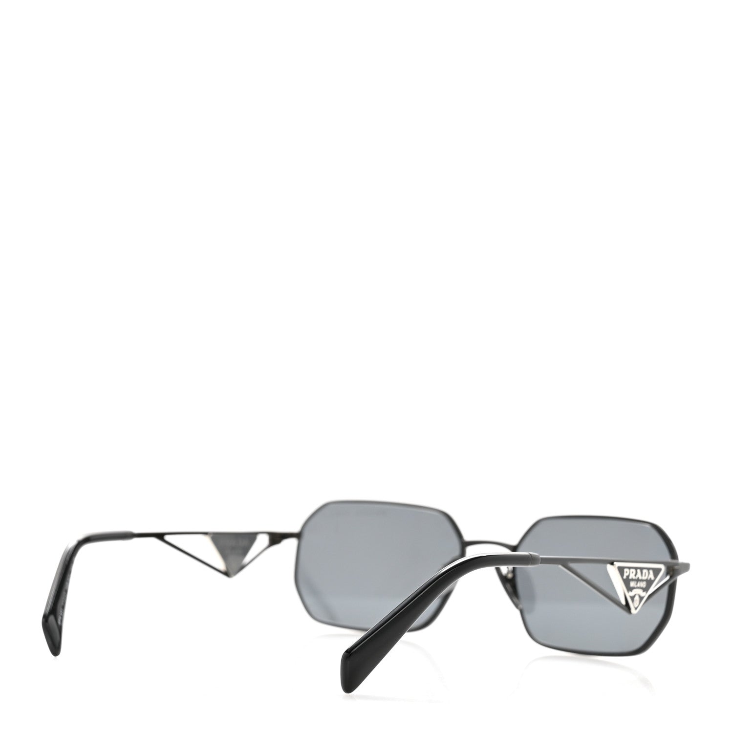 Metal Symbole Triangle Logo Sunglasses SPR A51 Black