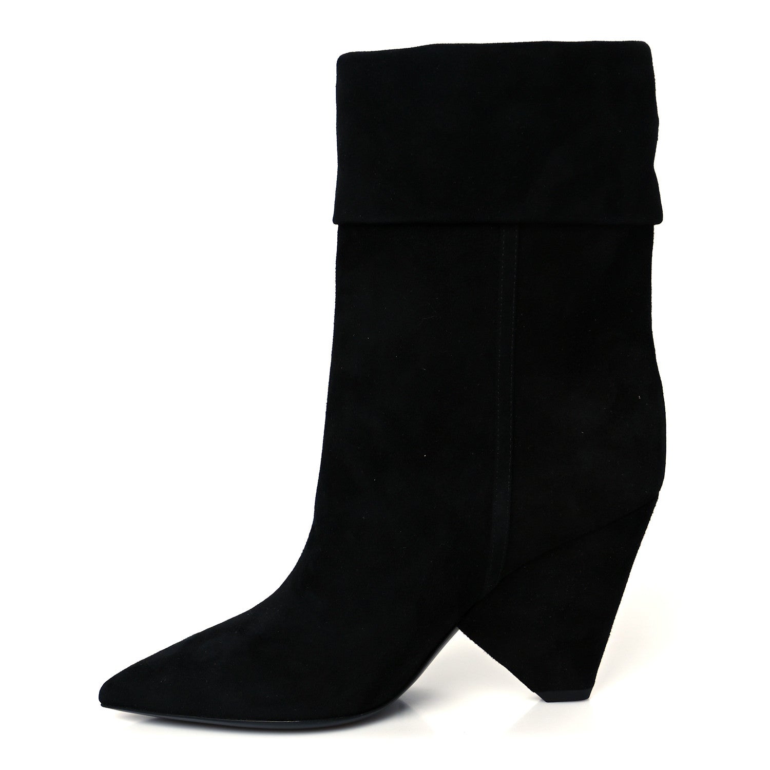 Kid Scamosciato Niki 85 Wedge Booties 36 Black