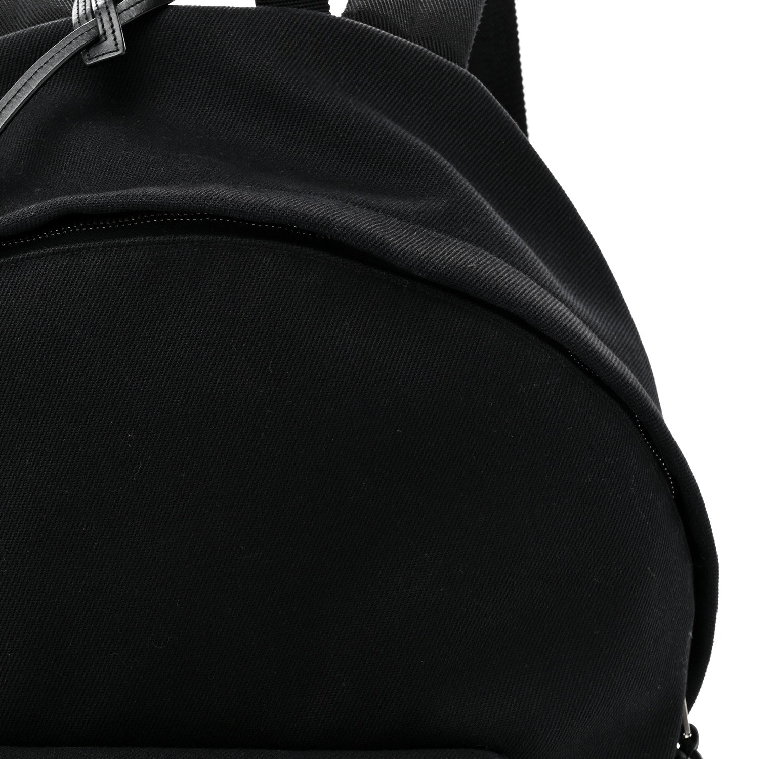 Canvas Signature Embroidered City Backpack Black