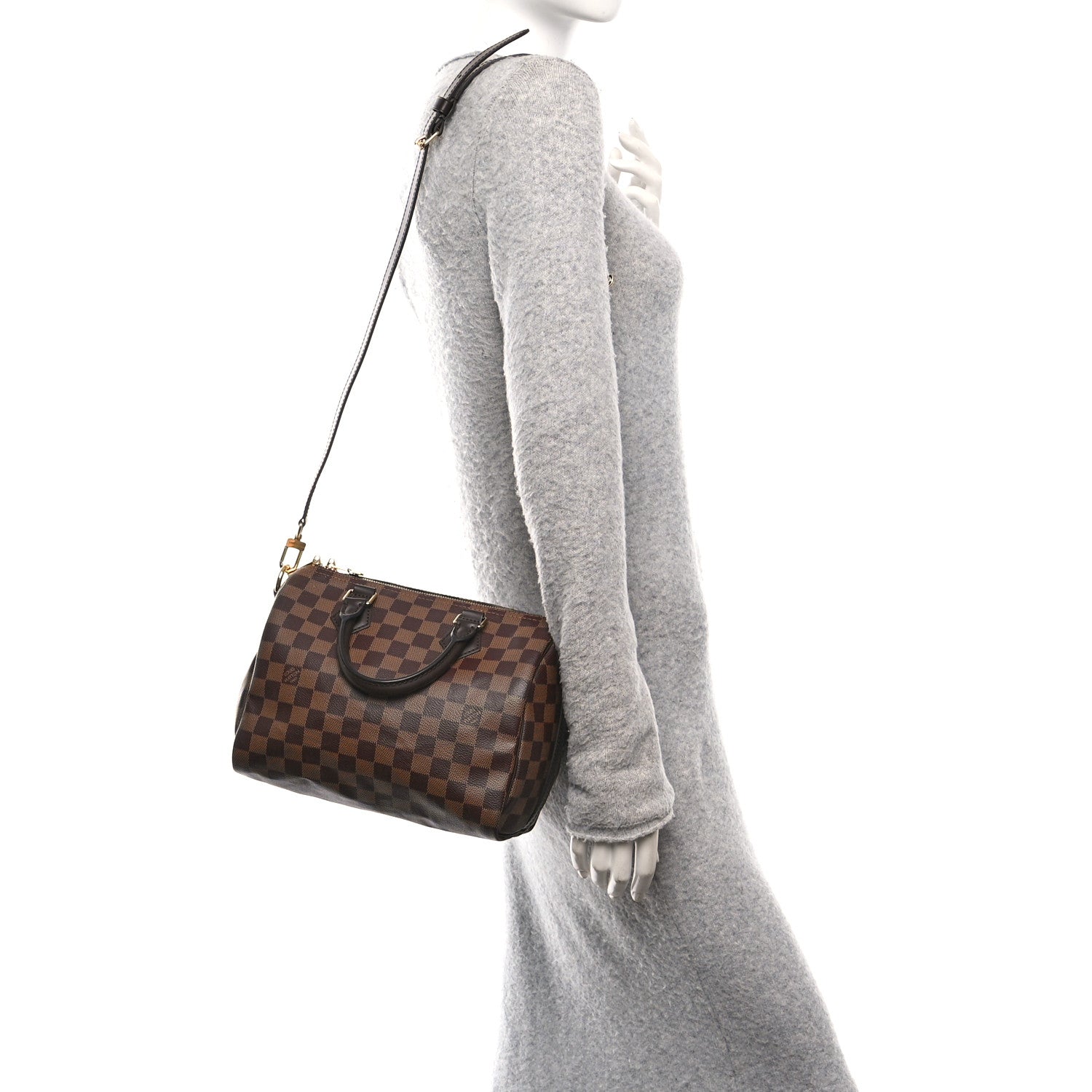 Damier Ebene Speedy Bandouliere 25