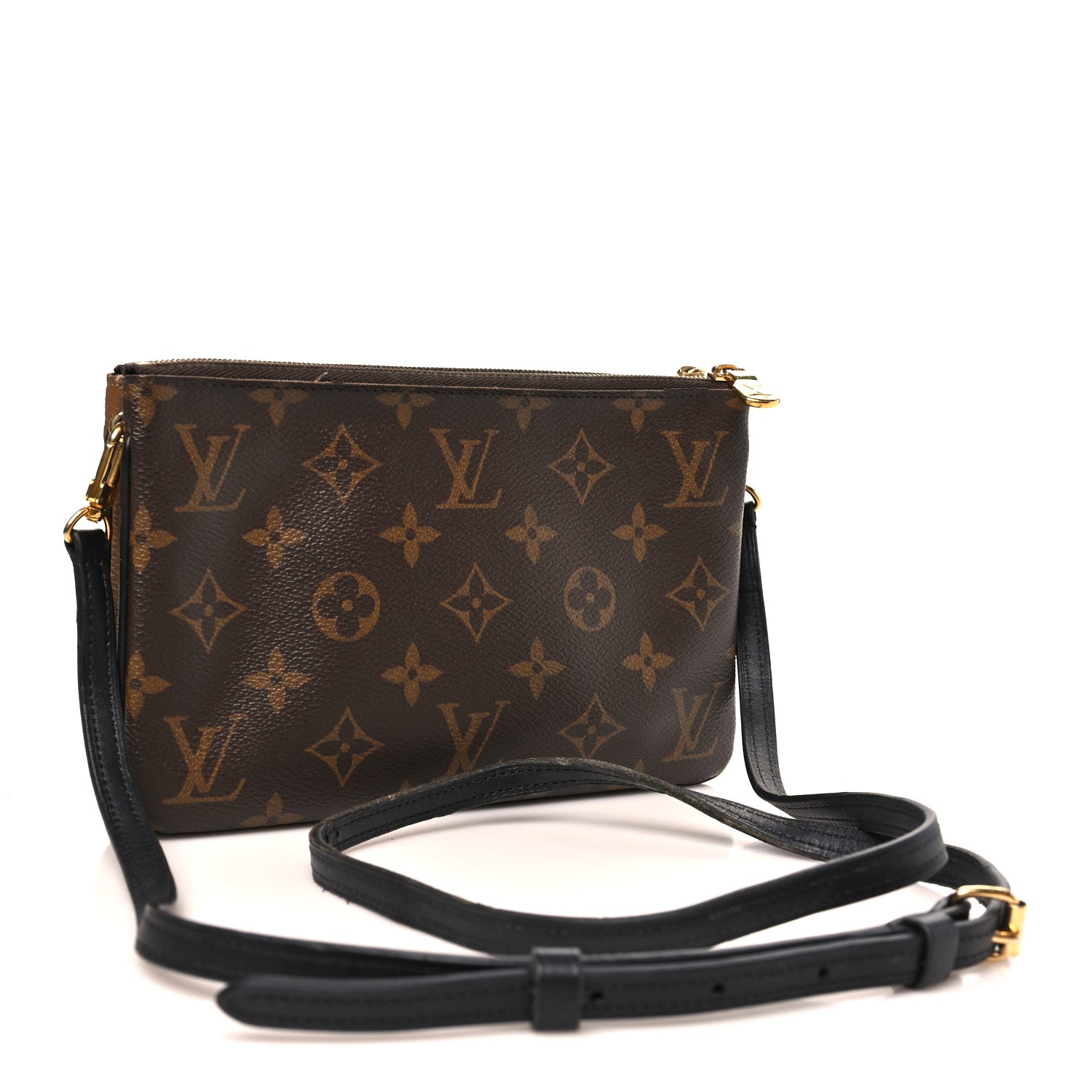 Reverse Monogram Giant Double Zip Pochette