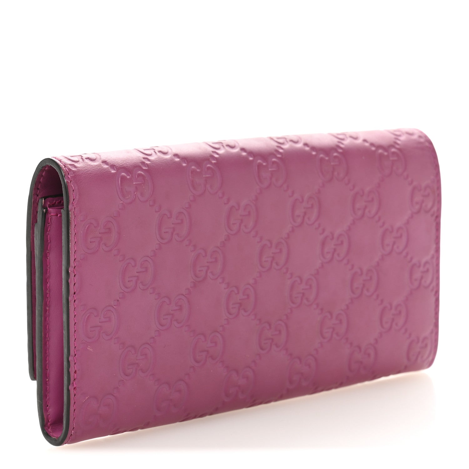 Guccissima Signature Bowy Continental Wallet Peonia Flower