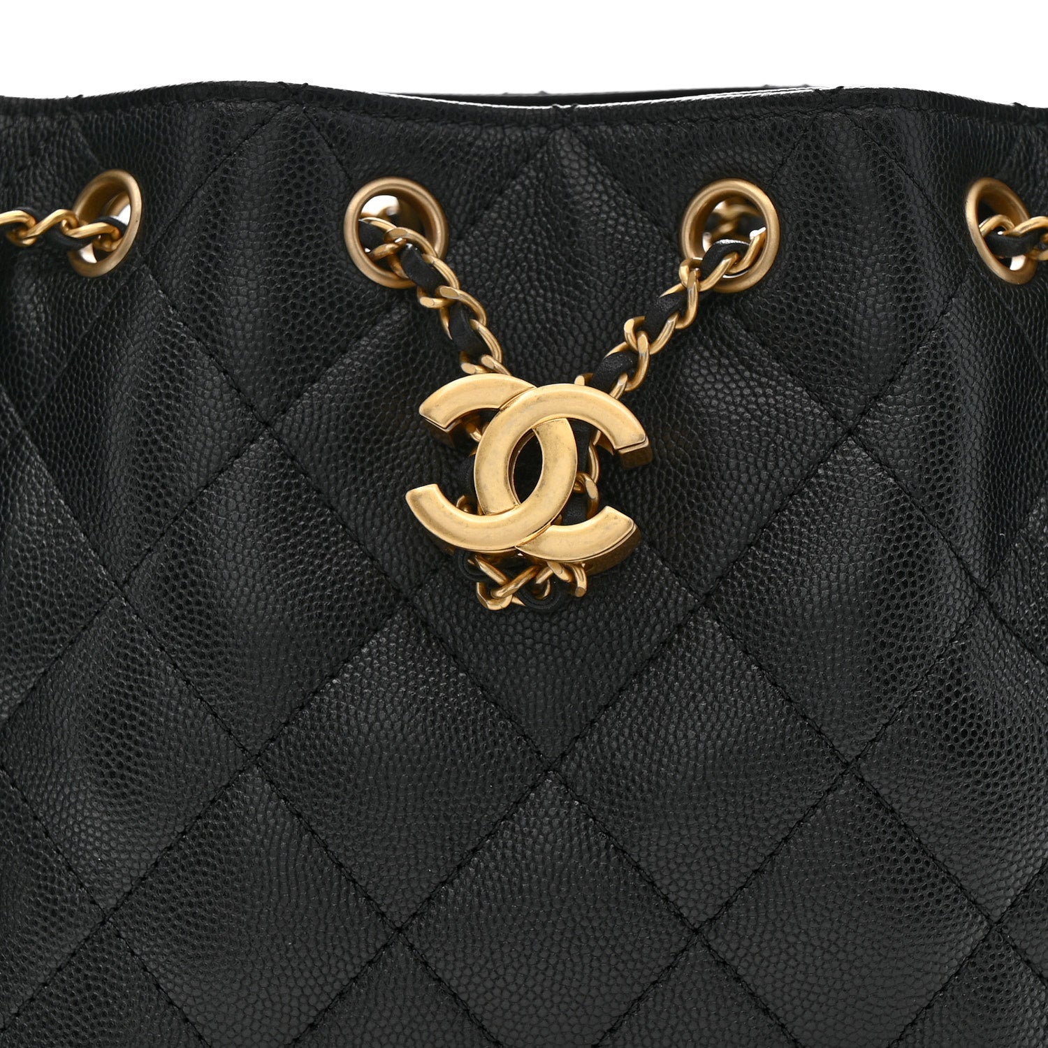 Caviar Quilted Mini Chanel 25 Handbag Black