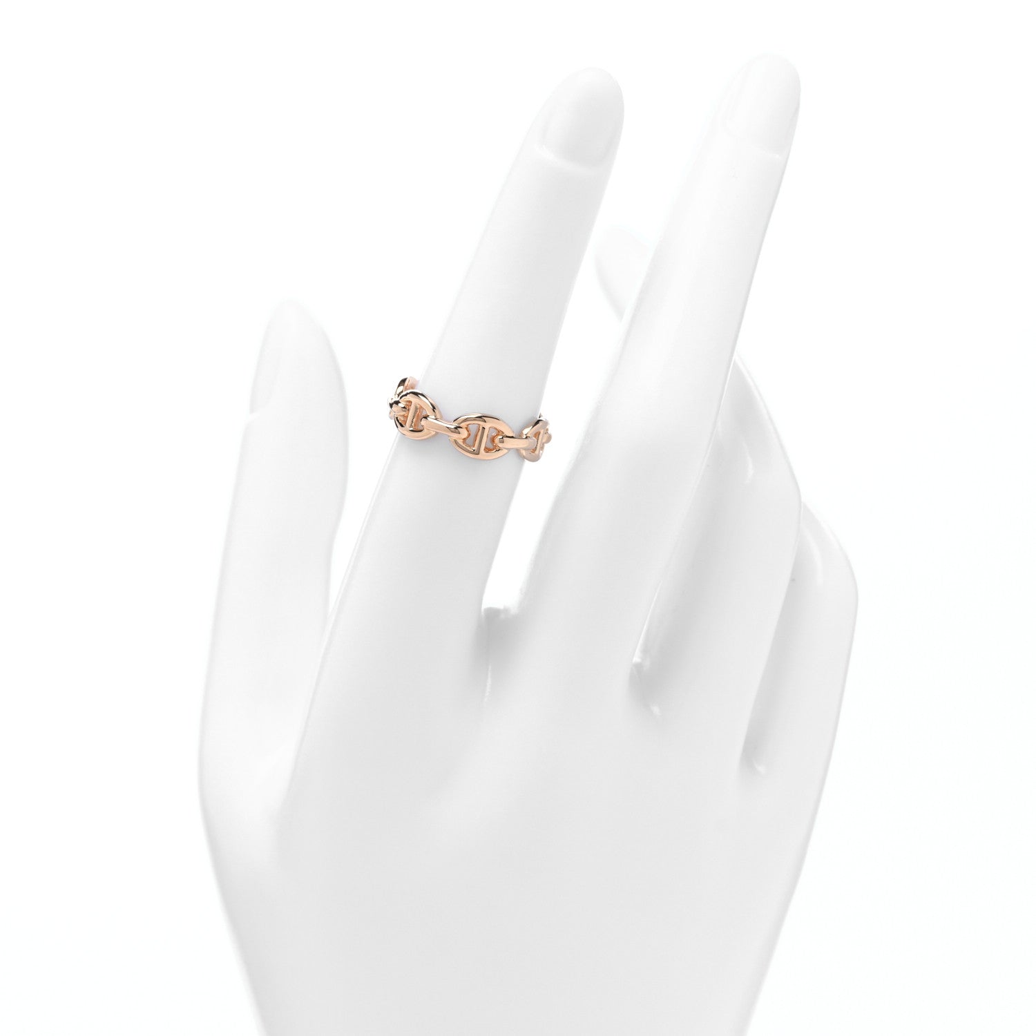 18K Rose Gold PM Chaine d'Ancre Enchainee Ring 52 6