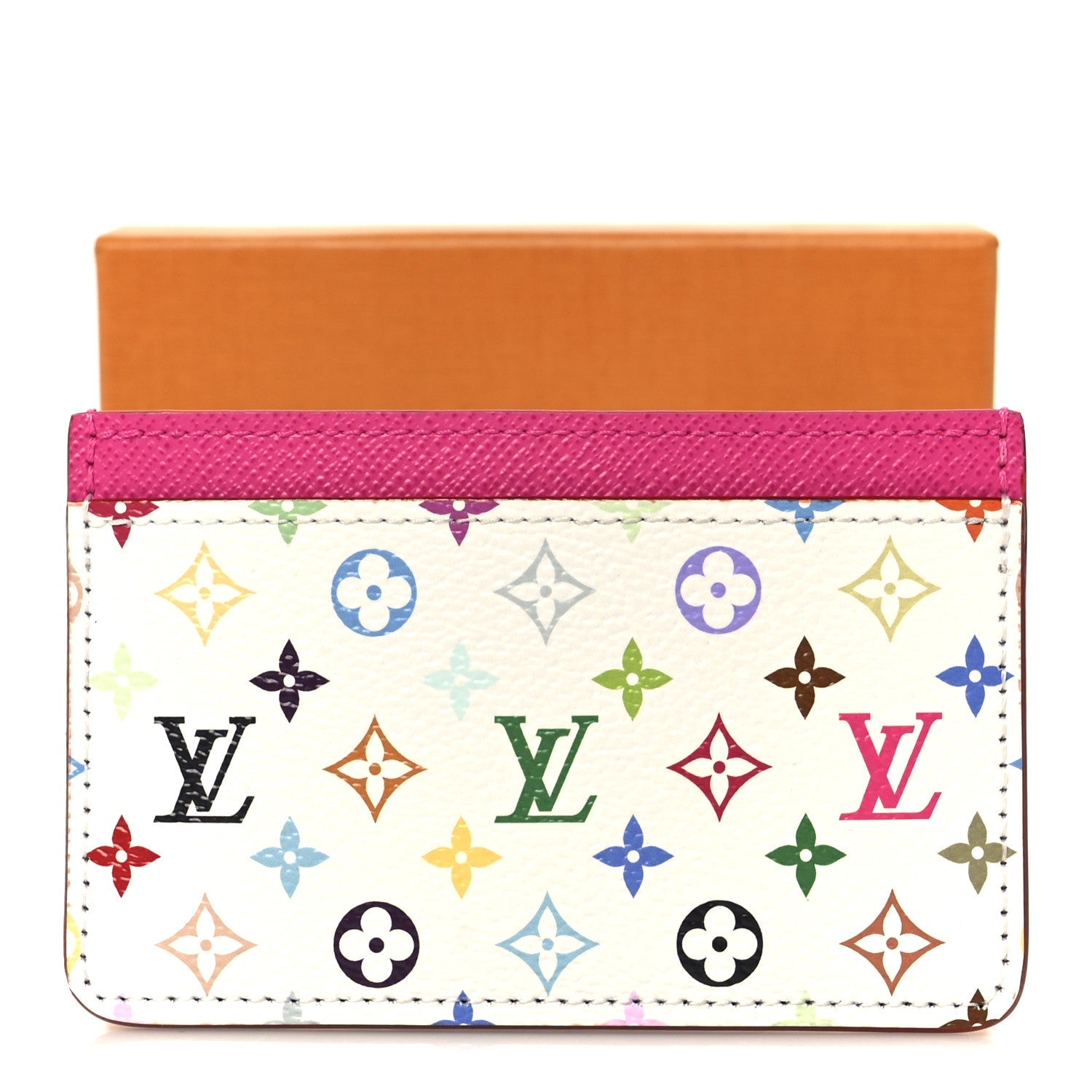 LV X TM Monogram Multicolor Card Holder Kawaii Pink