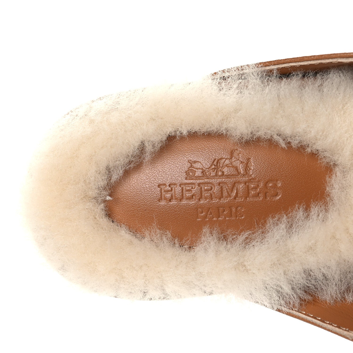 Goatskin Shearling Womens Oz Mules 36 Naturel Ecru