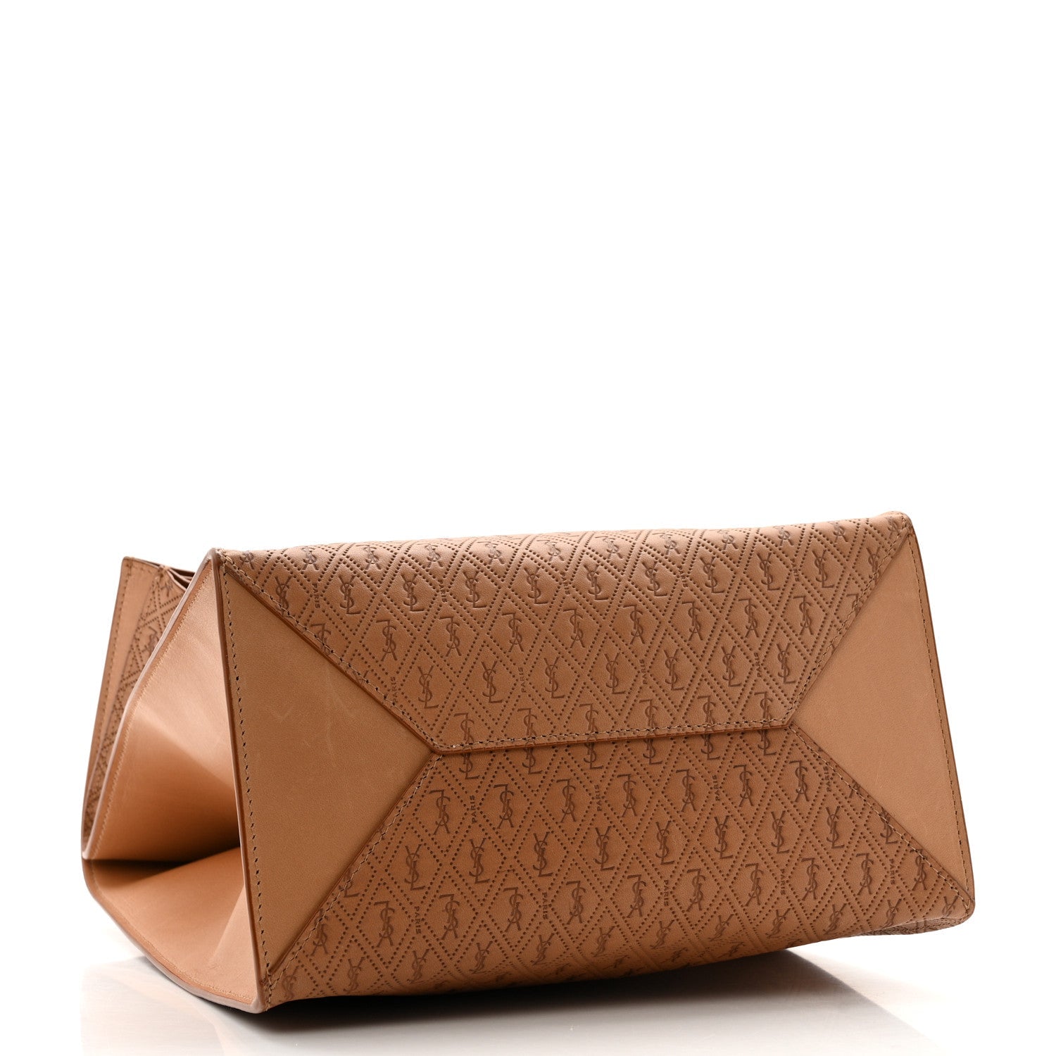 Calfskin Monogram Deli Paper Bag Vintage Beige