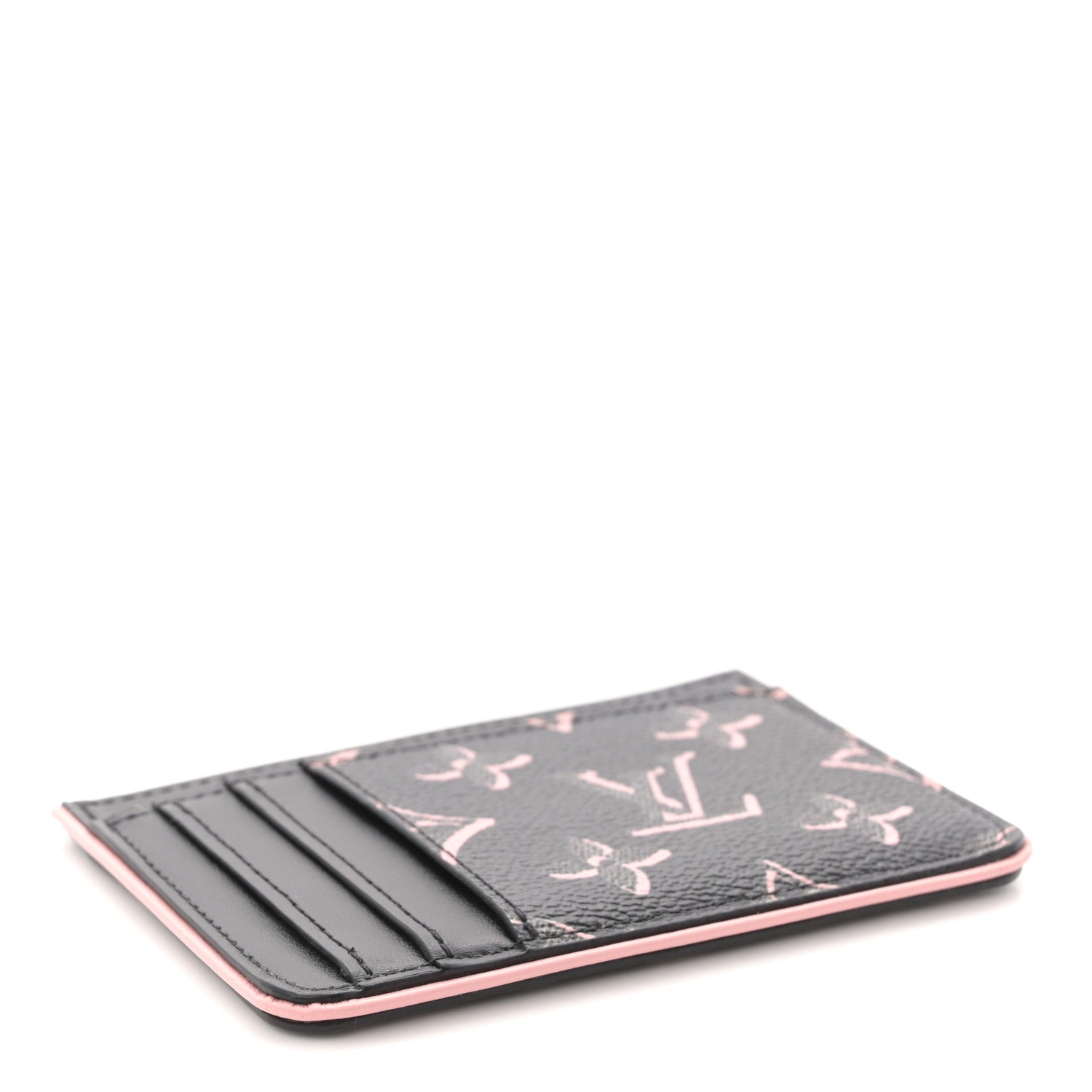 Monogram Fall for You LV Side-Up Card Holder Black